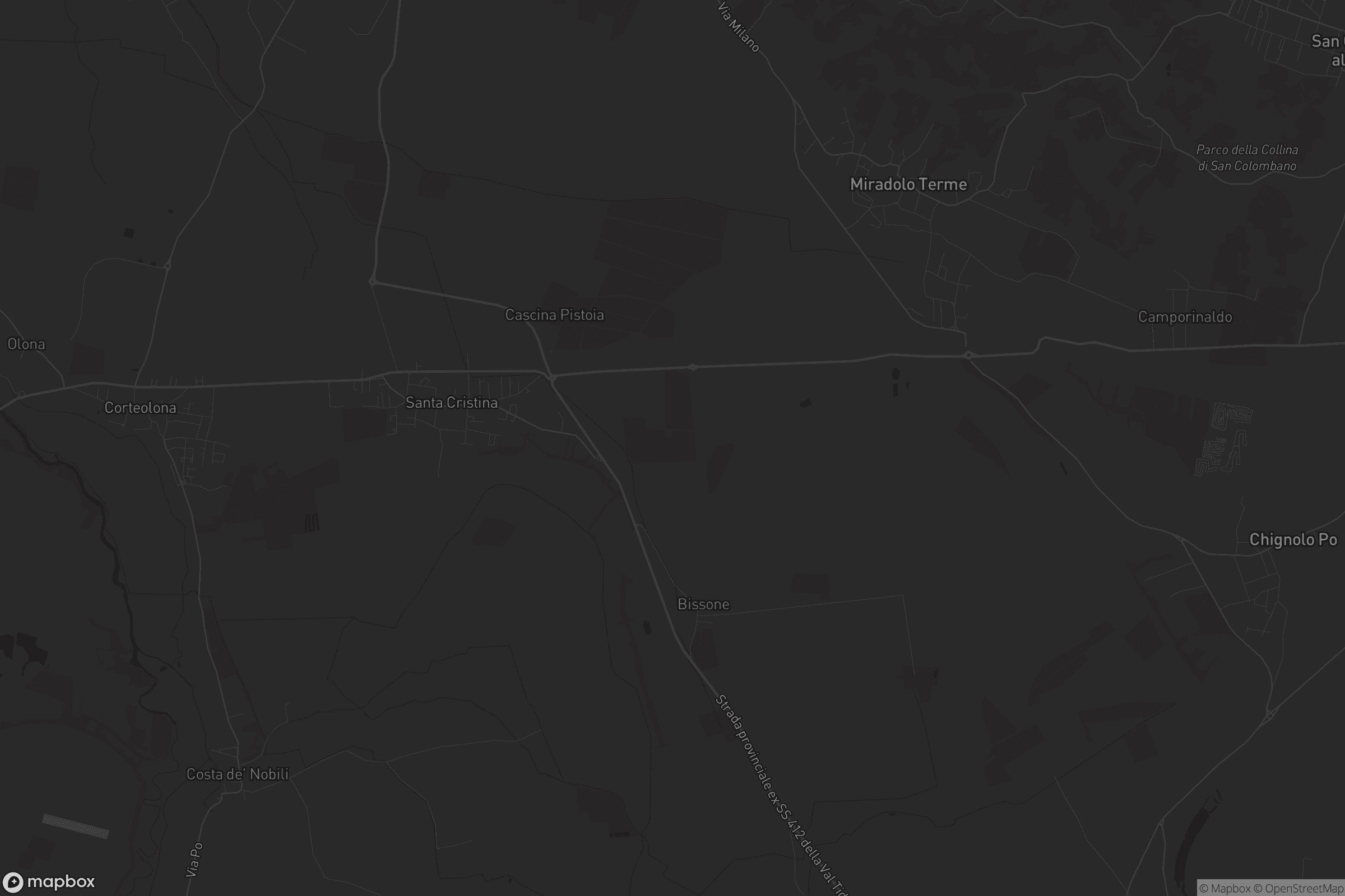 Mappa di Santa Cristina e Bissone