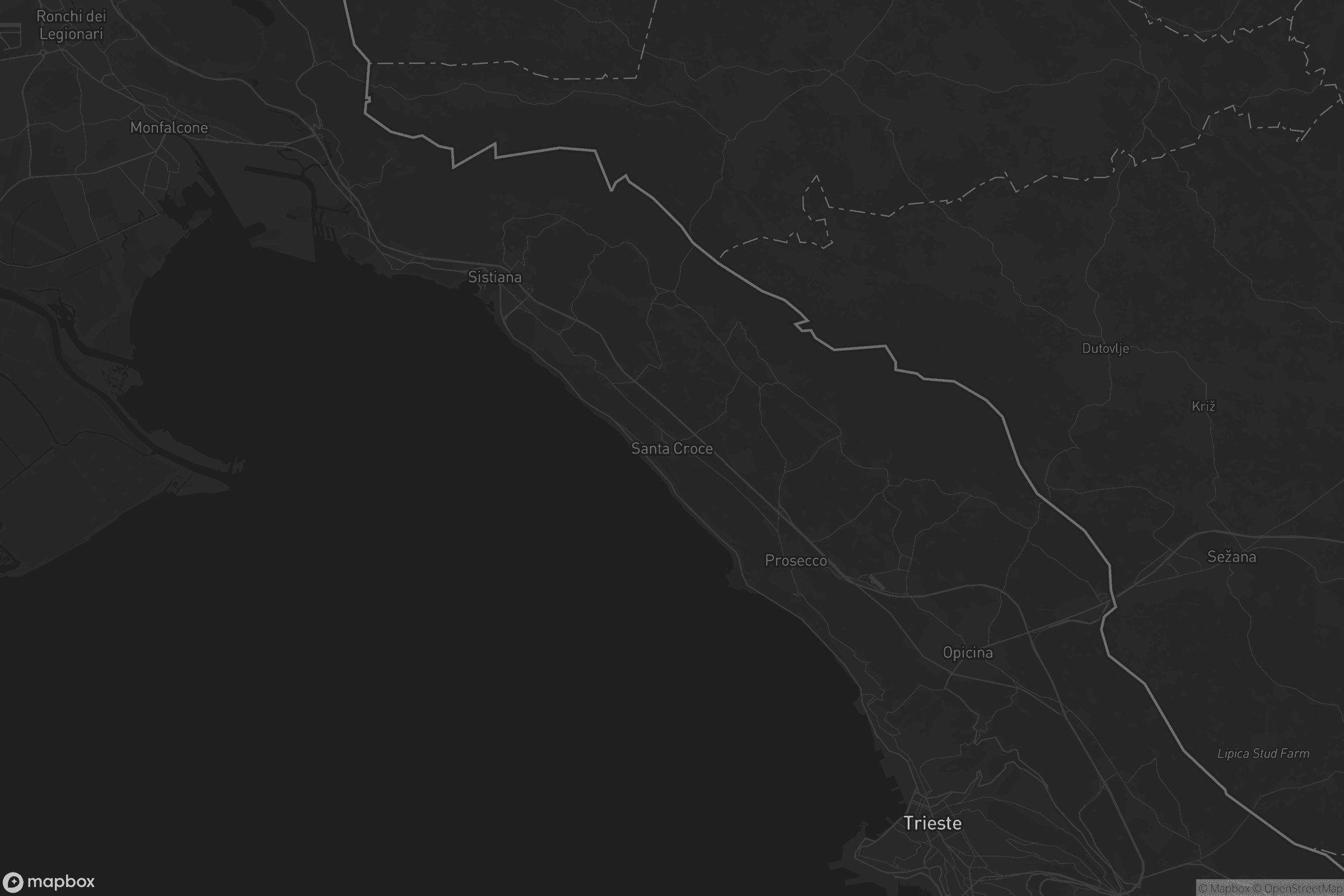 Mappa di Santa Croce / Križ