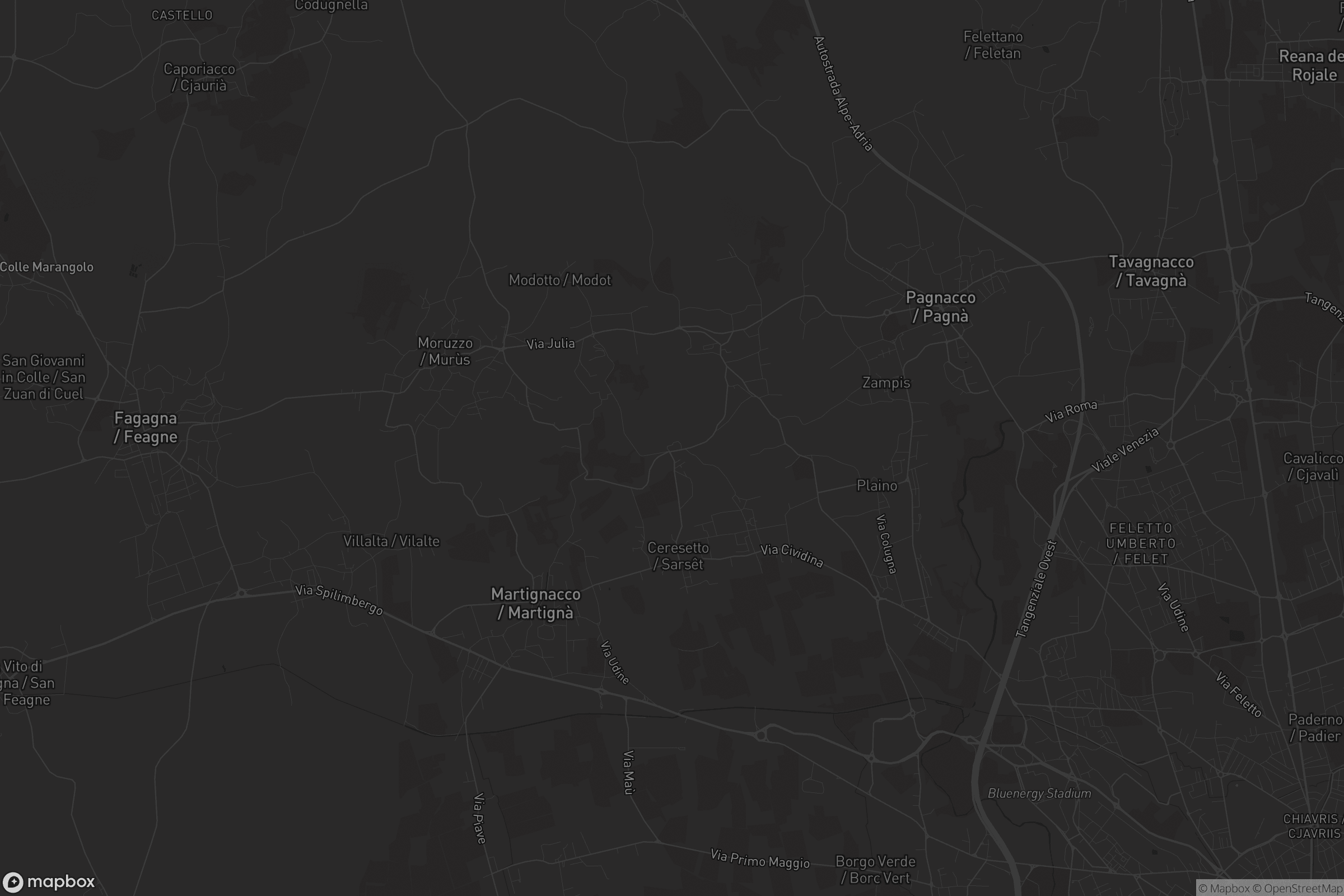 Mappa di Santa Margherita del Gruagno / Sante Margarite