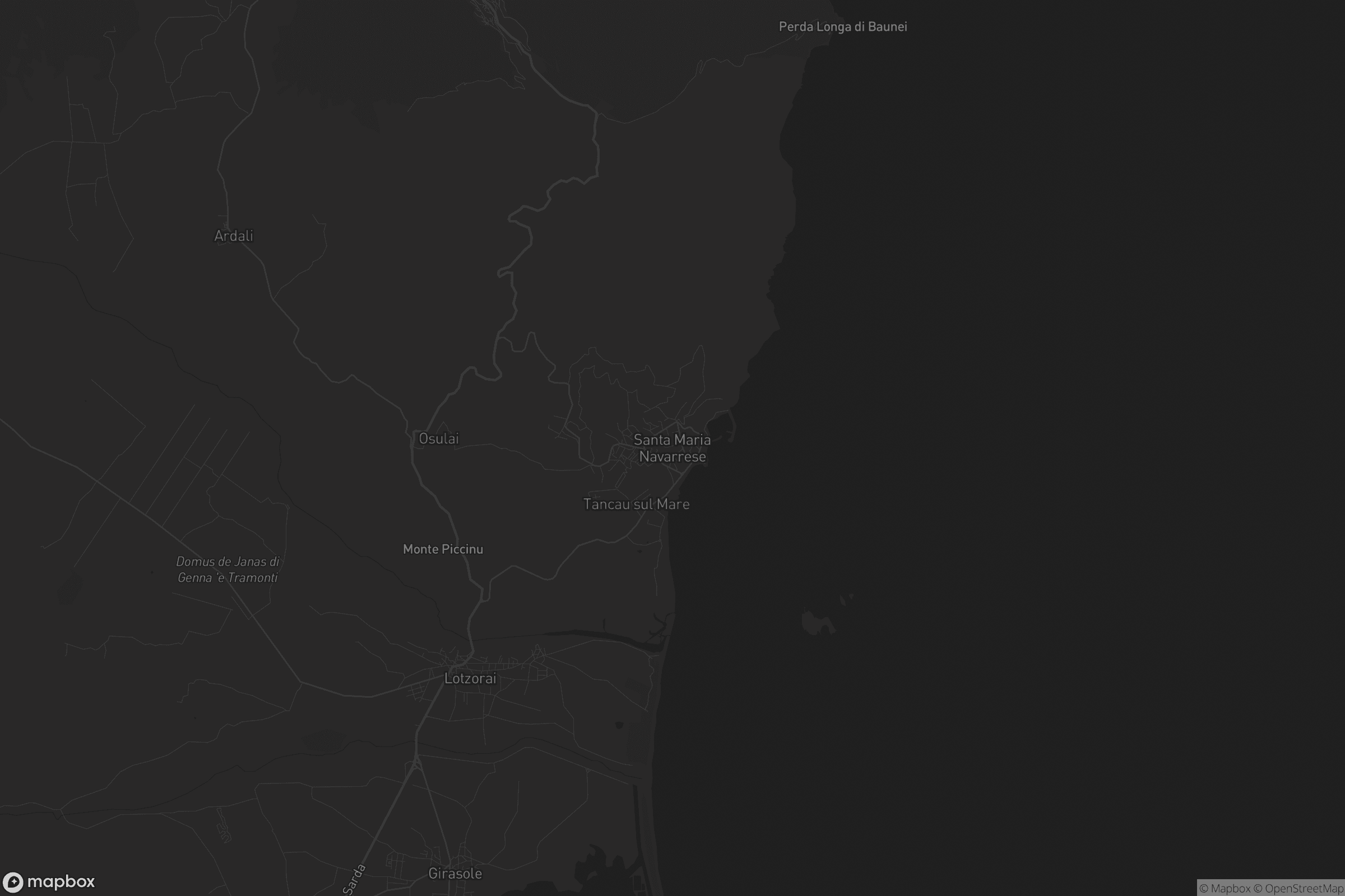 Mappa di Santa Maria Navarrese
