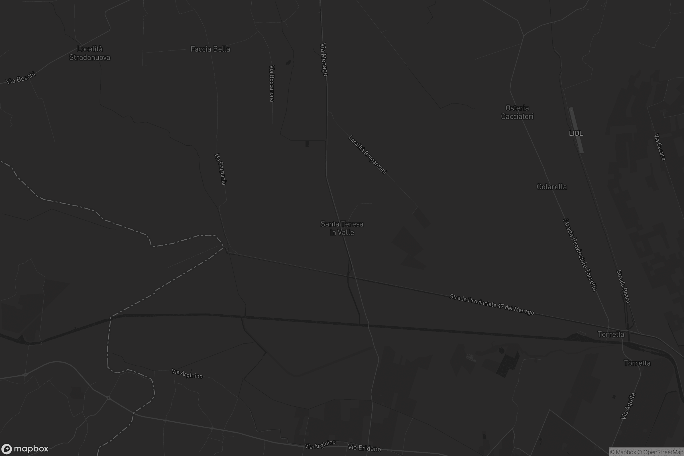 Mappa di Santa Teresa in Valle