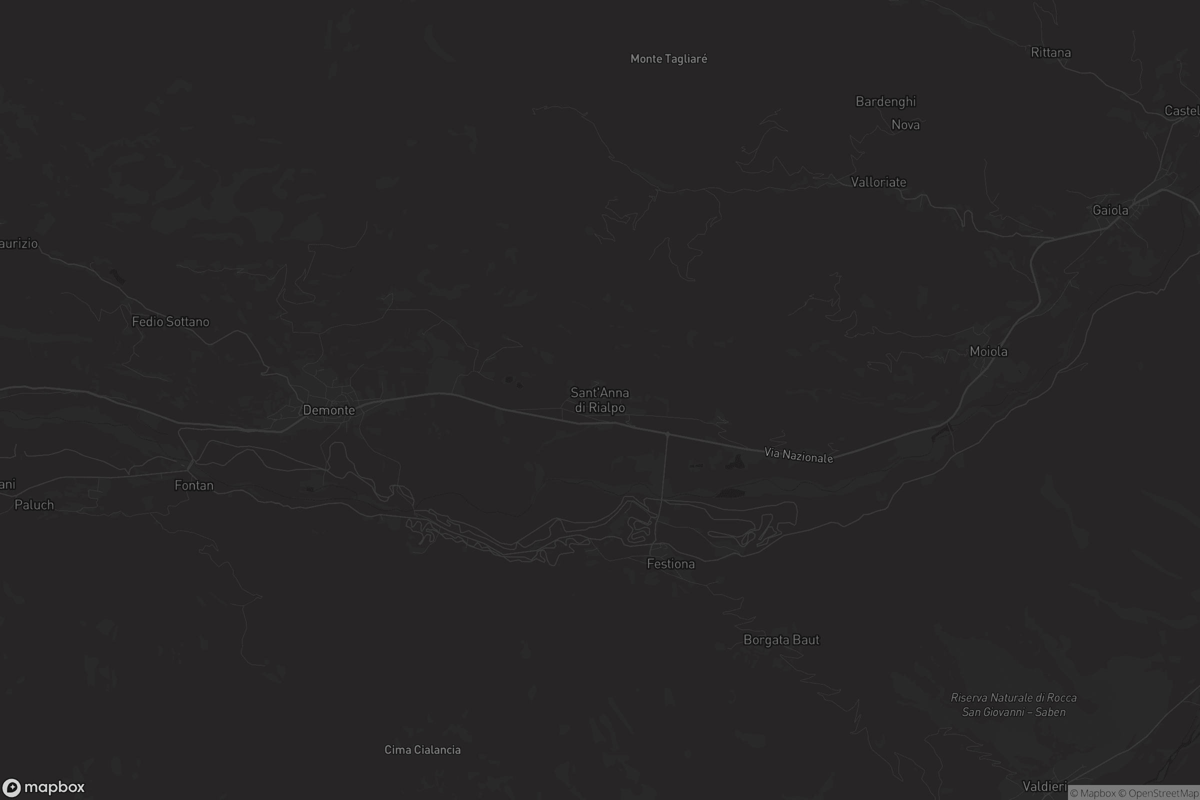 Mappa di Sant'Anna di Rialpo