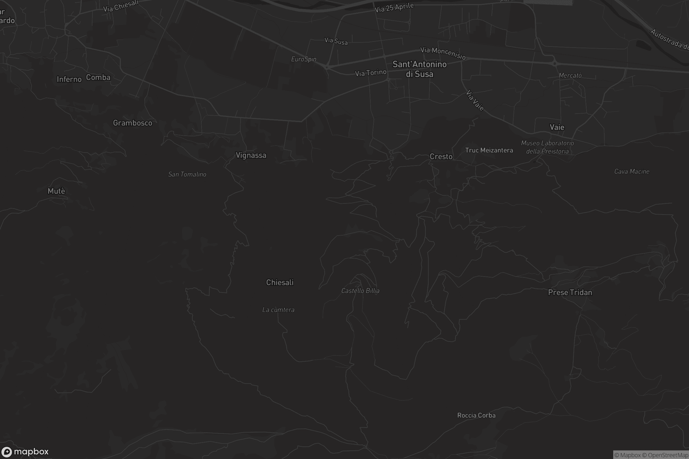 Mappa di Sant'Antonino di Susa
