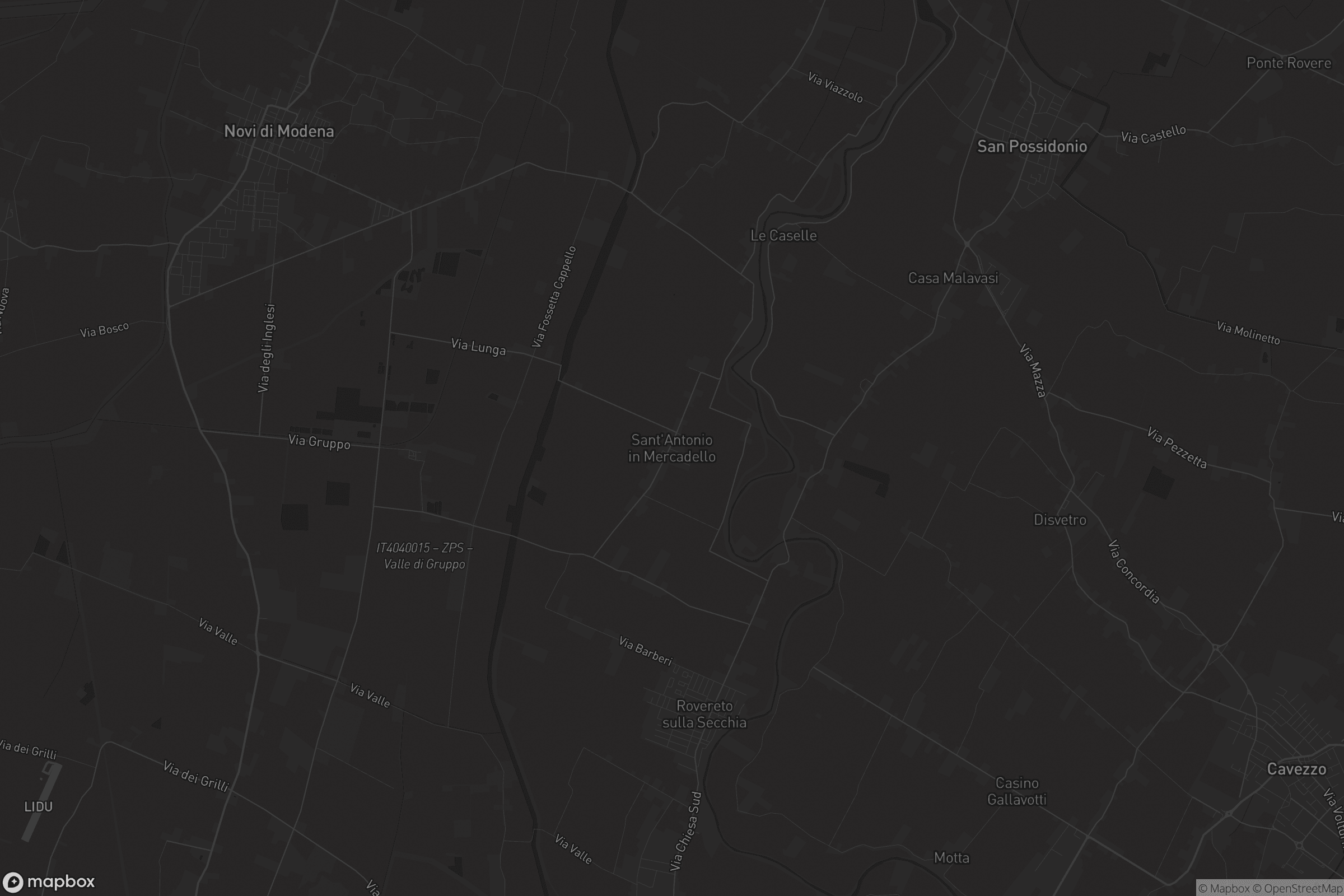 Mappa di Sant'Antonio in Mercadello