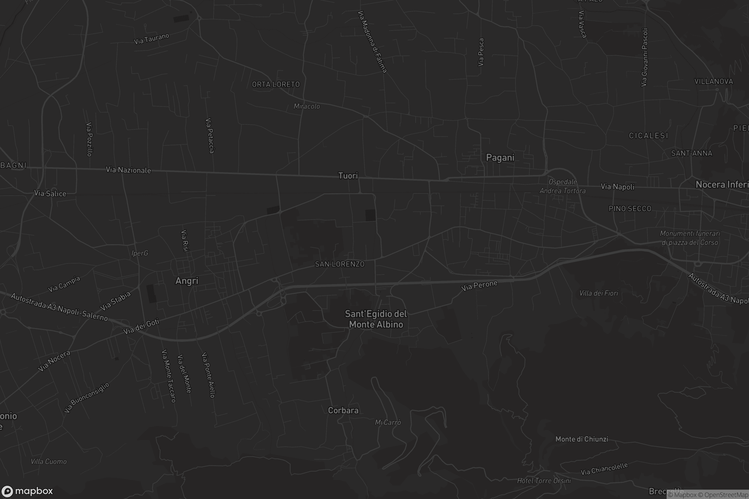 Mappa di Sant'Egidio del Monte Albino