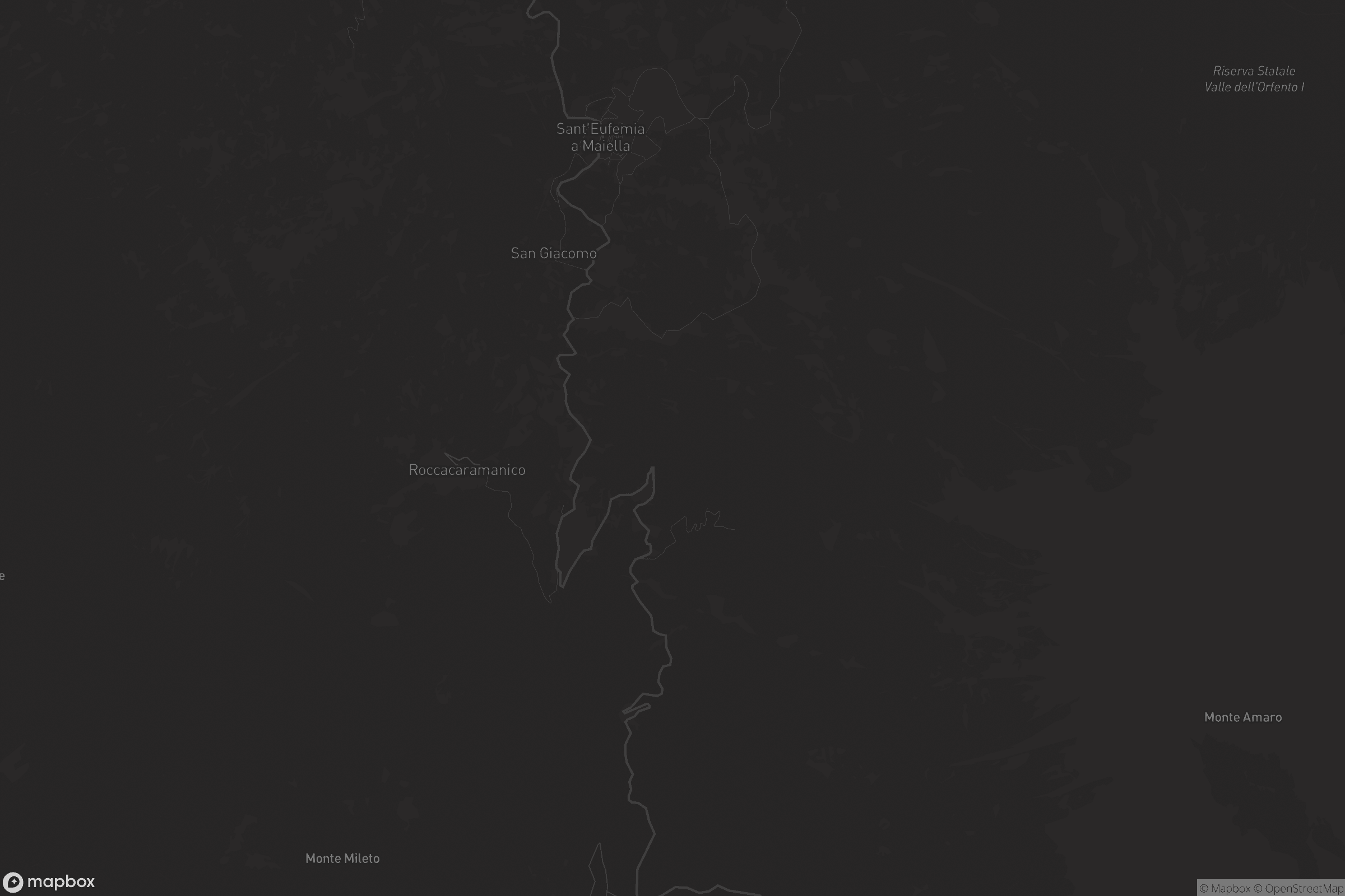 Mappa di Sant'Eufemia a Maiella