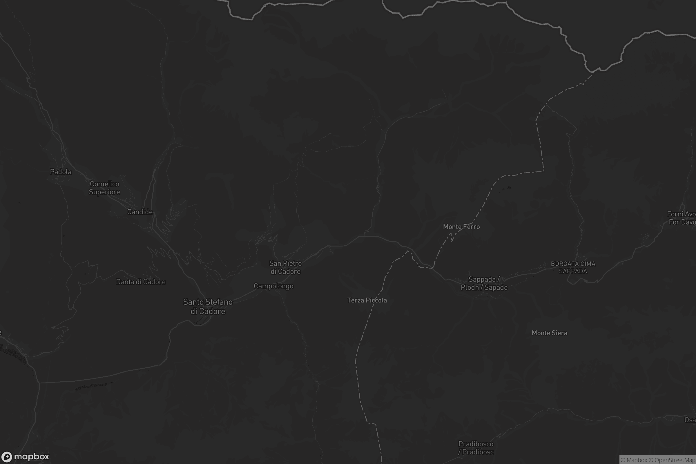 Mappa di Santo Stefano di Cadore