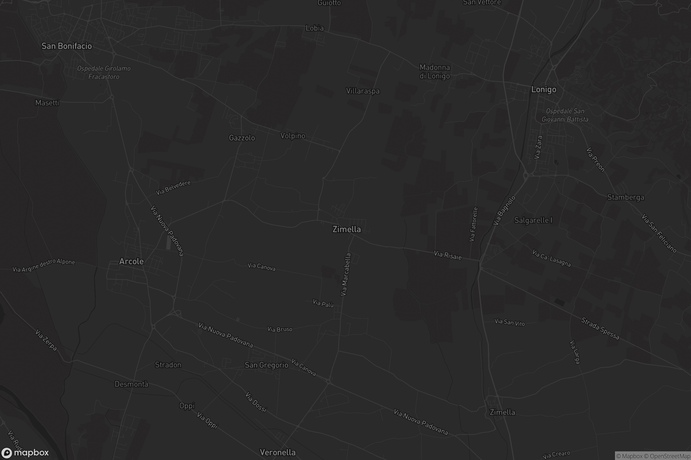 Mappa di Santo Stefano di Zimella