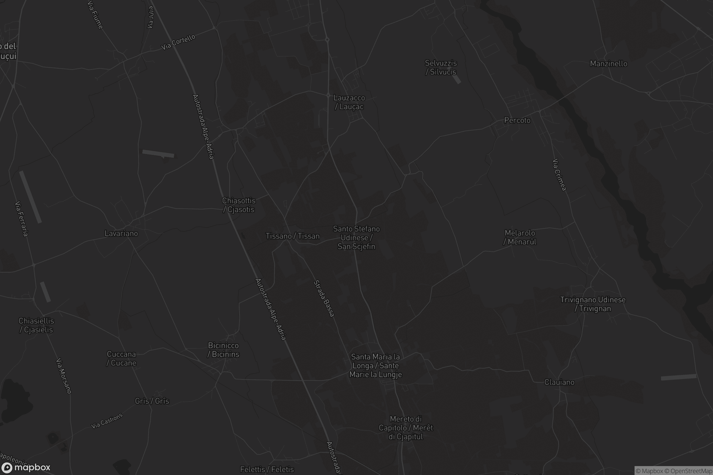 Mappa di Santo Stefano Udinese / San Scjefin