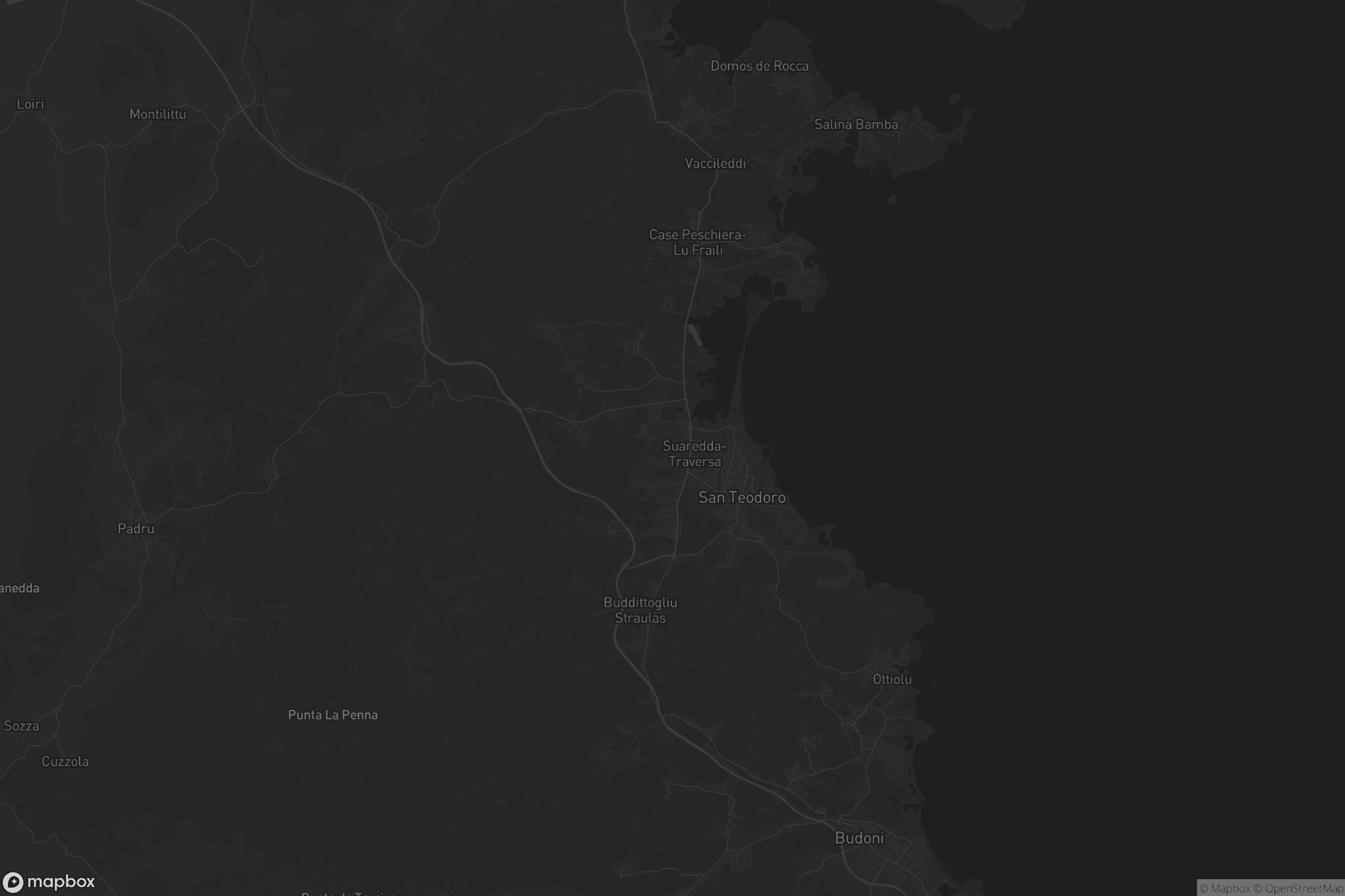 Mappa di Santu Diadòru/San Teodoro