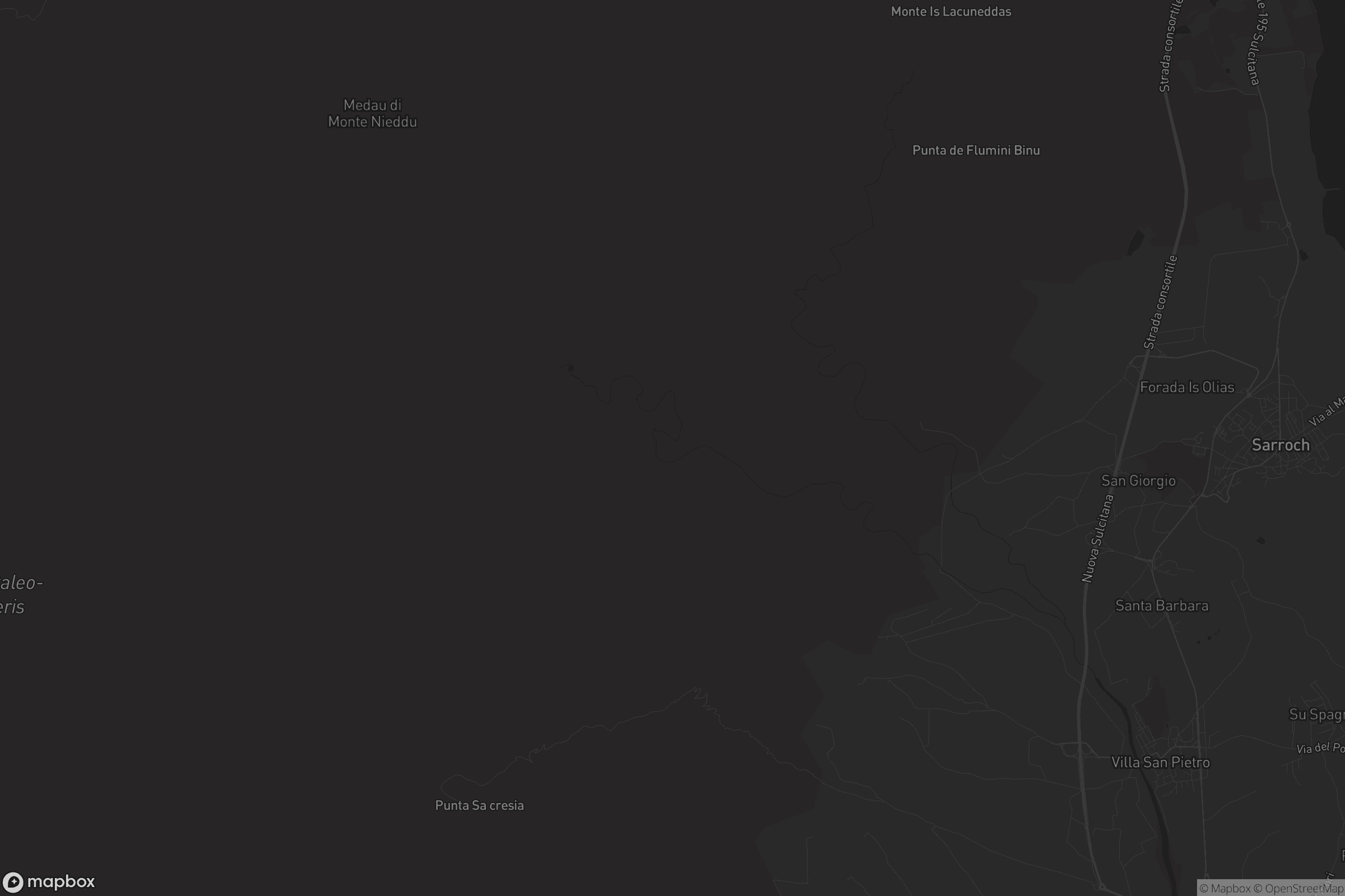 Mappa di Santu Perdu/Villa San Pietro