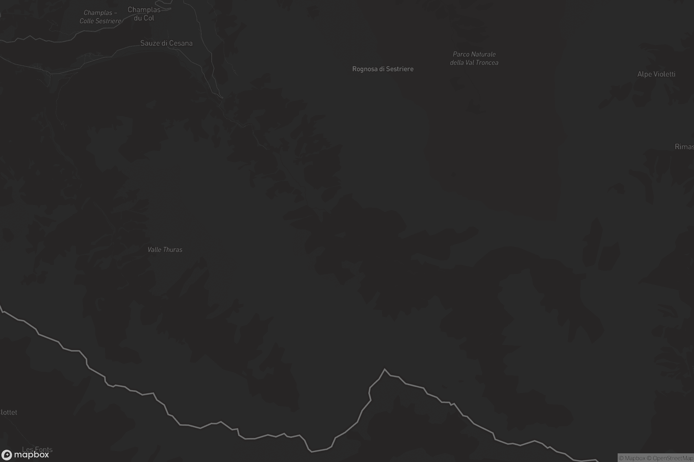Mappa di Sauze di Cesana