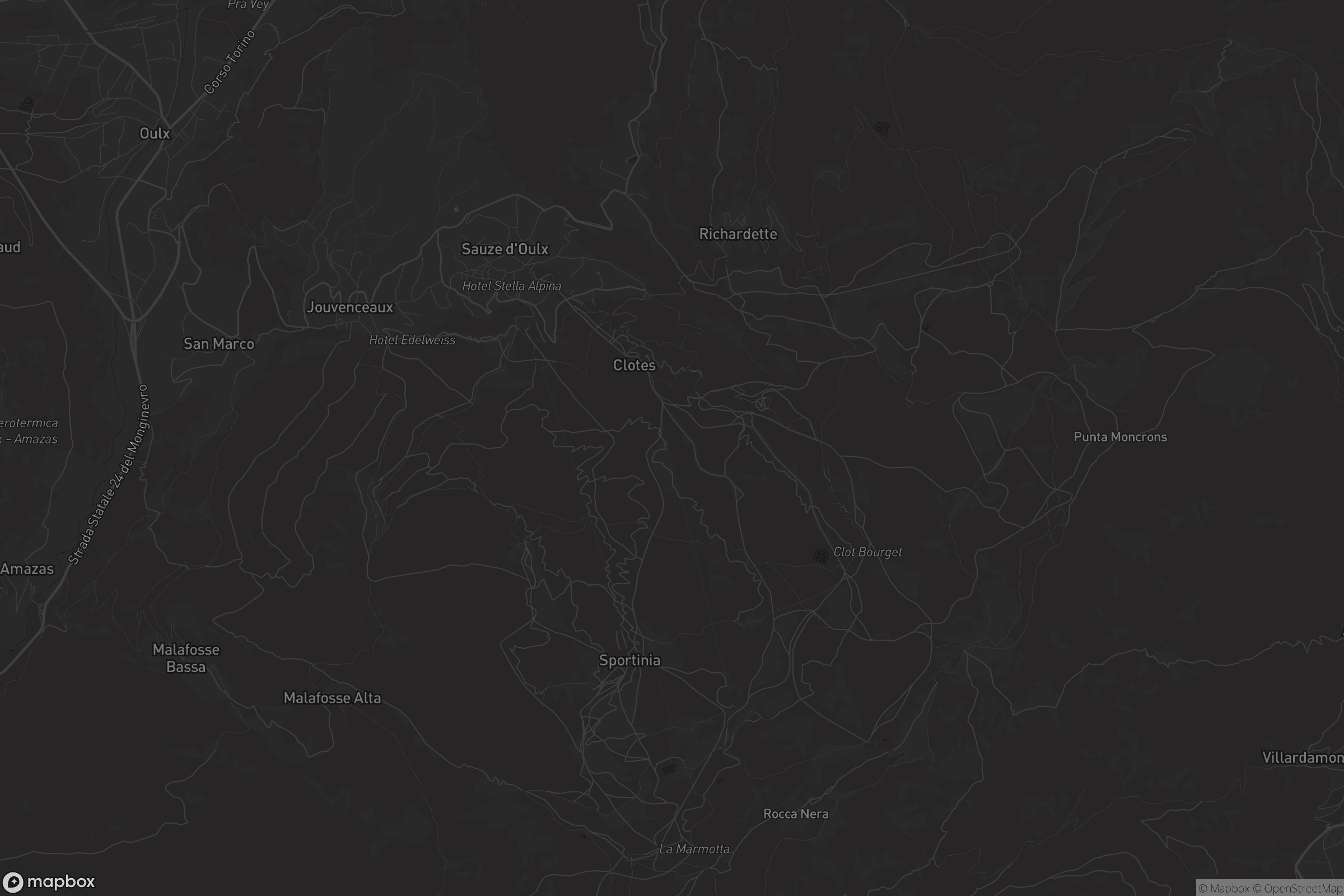 Mappa di Sauze d'Oulx