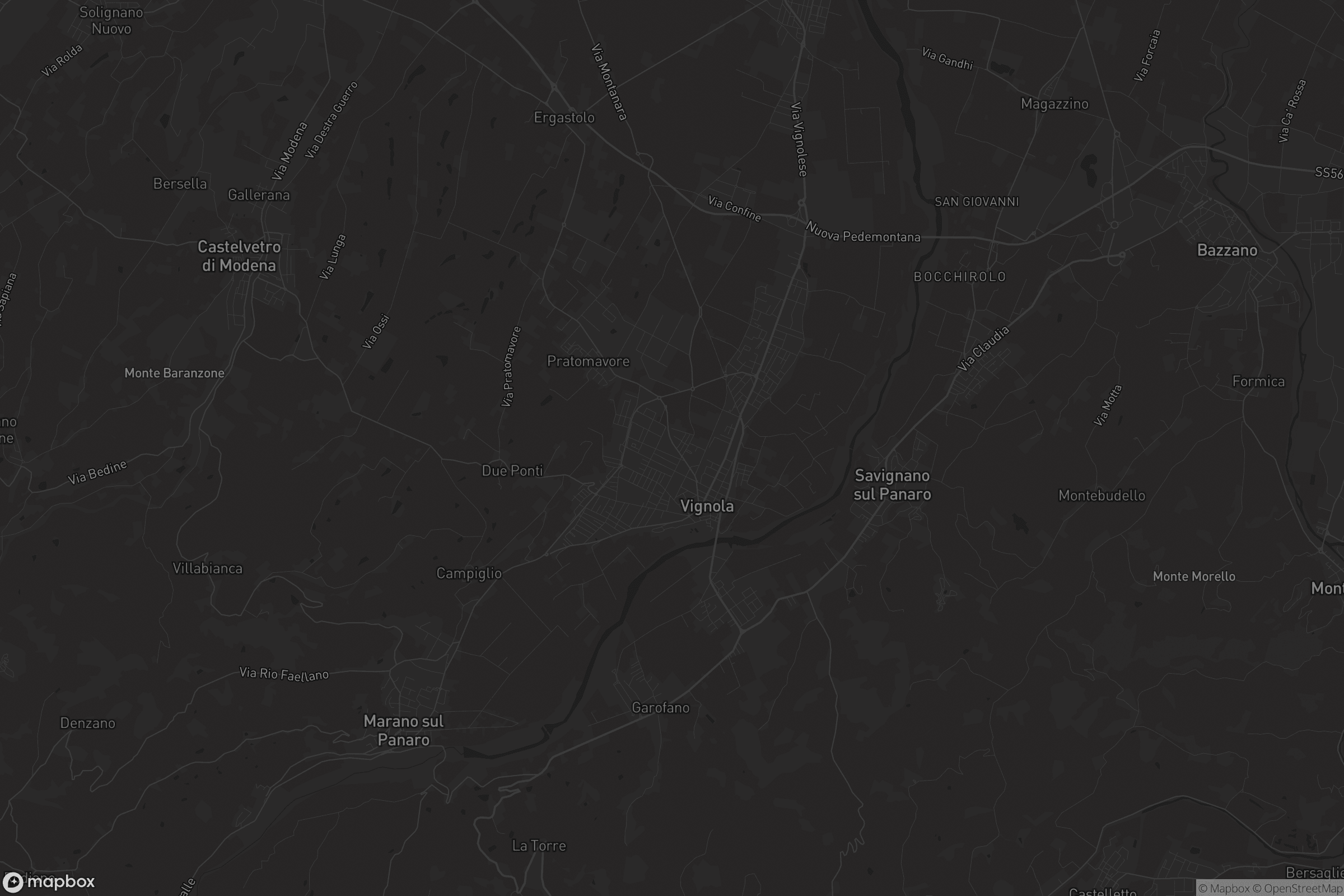 Mappa di Savignano sul Panaro