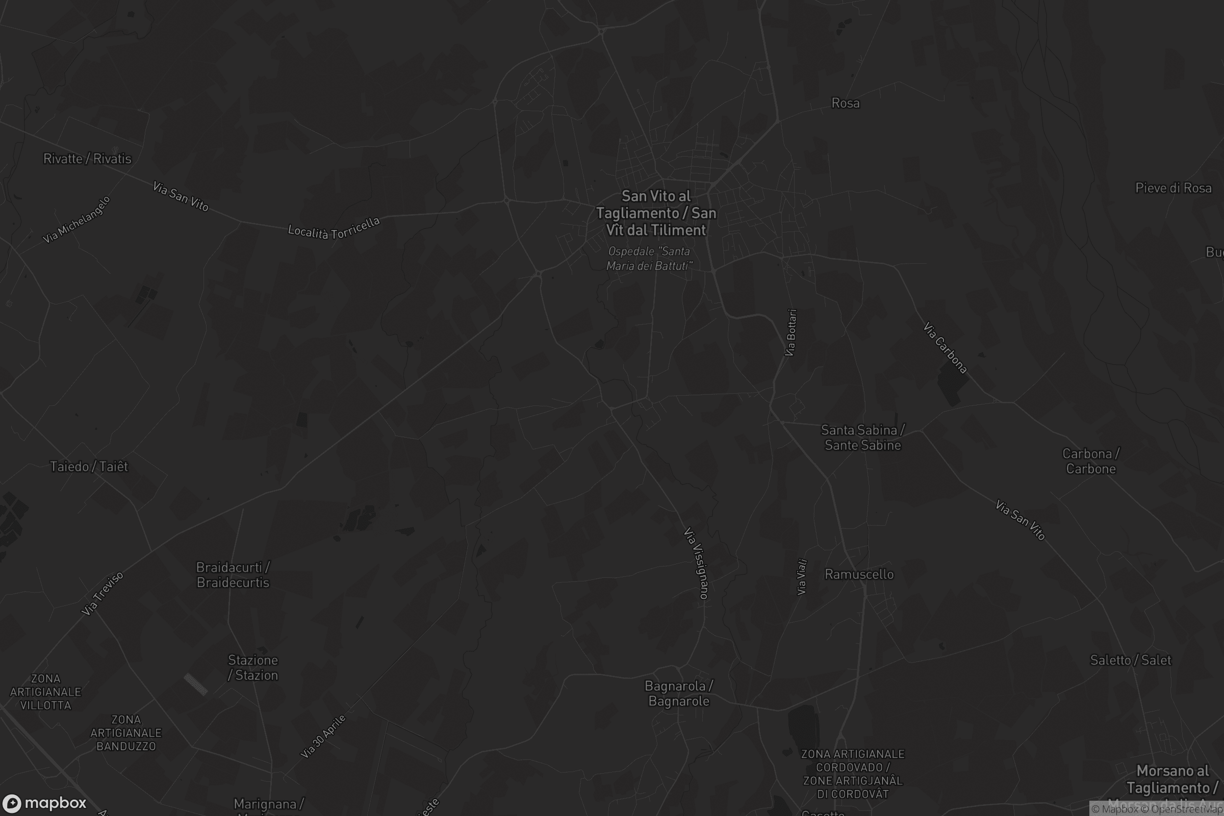 Mappa di Savorgnano / Savorgnan