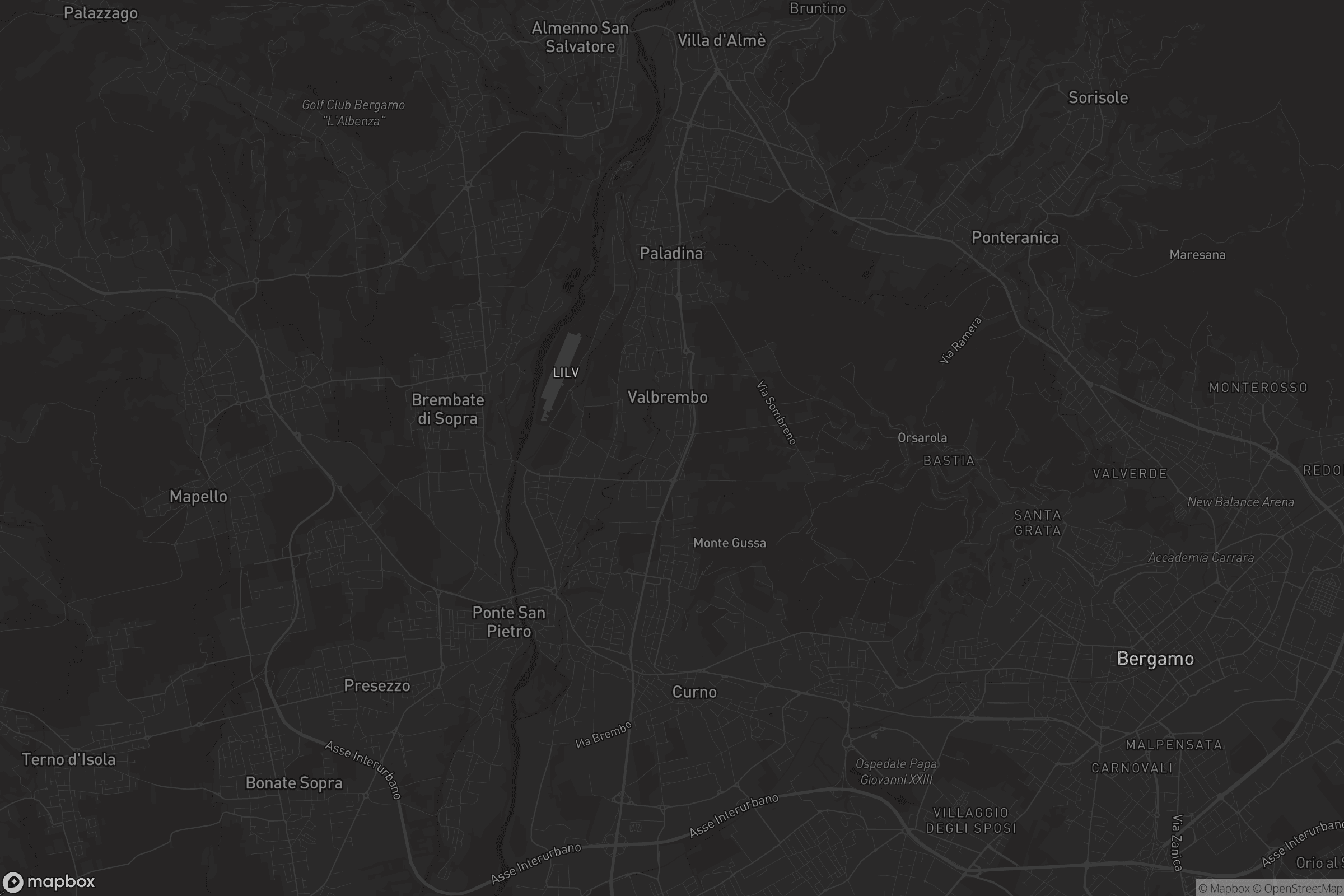 Mappa di Scano al Brembo