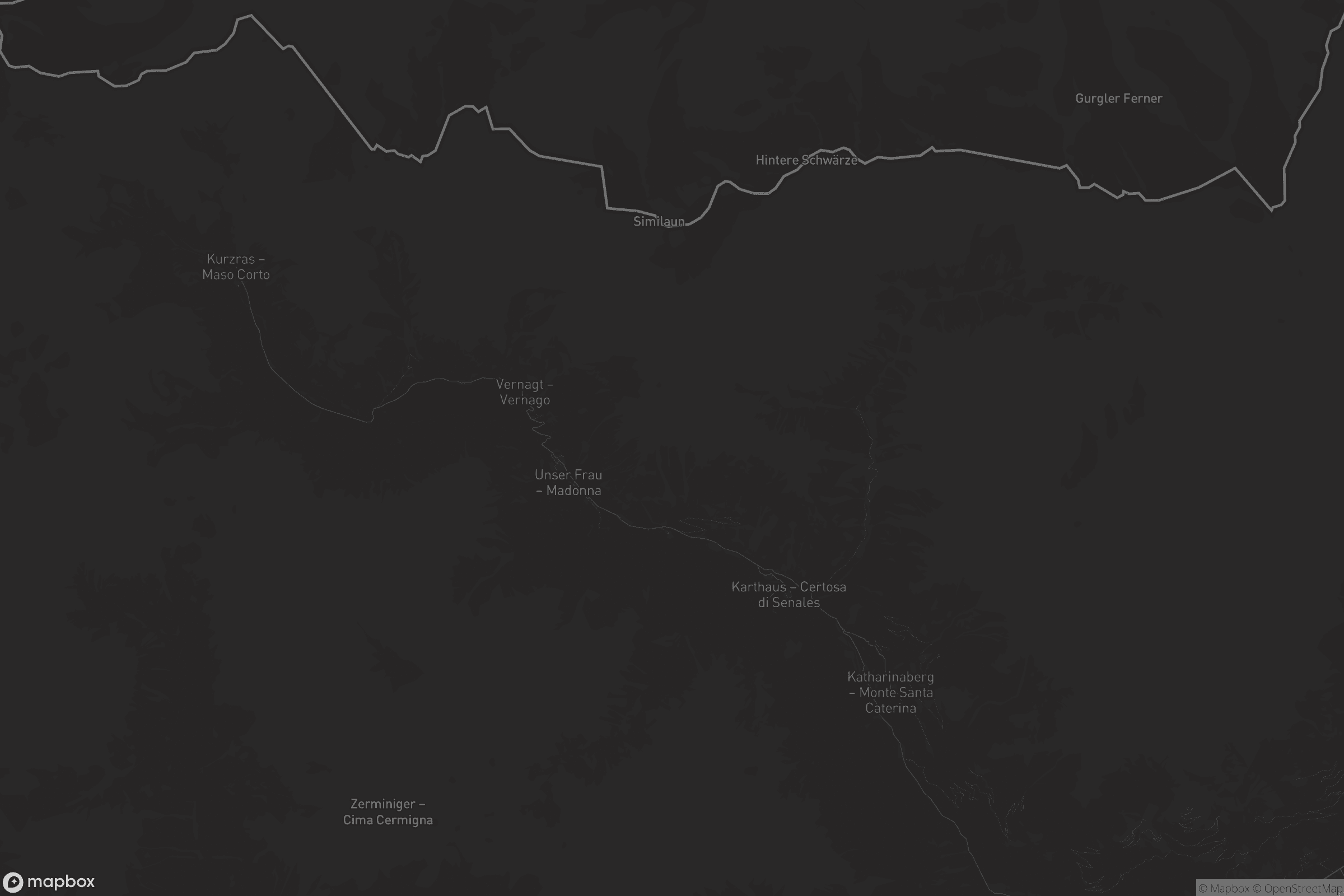 Mappa di Schnals - Senales