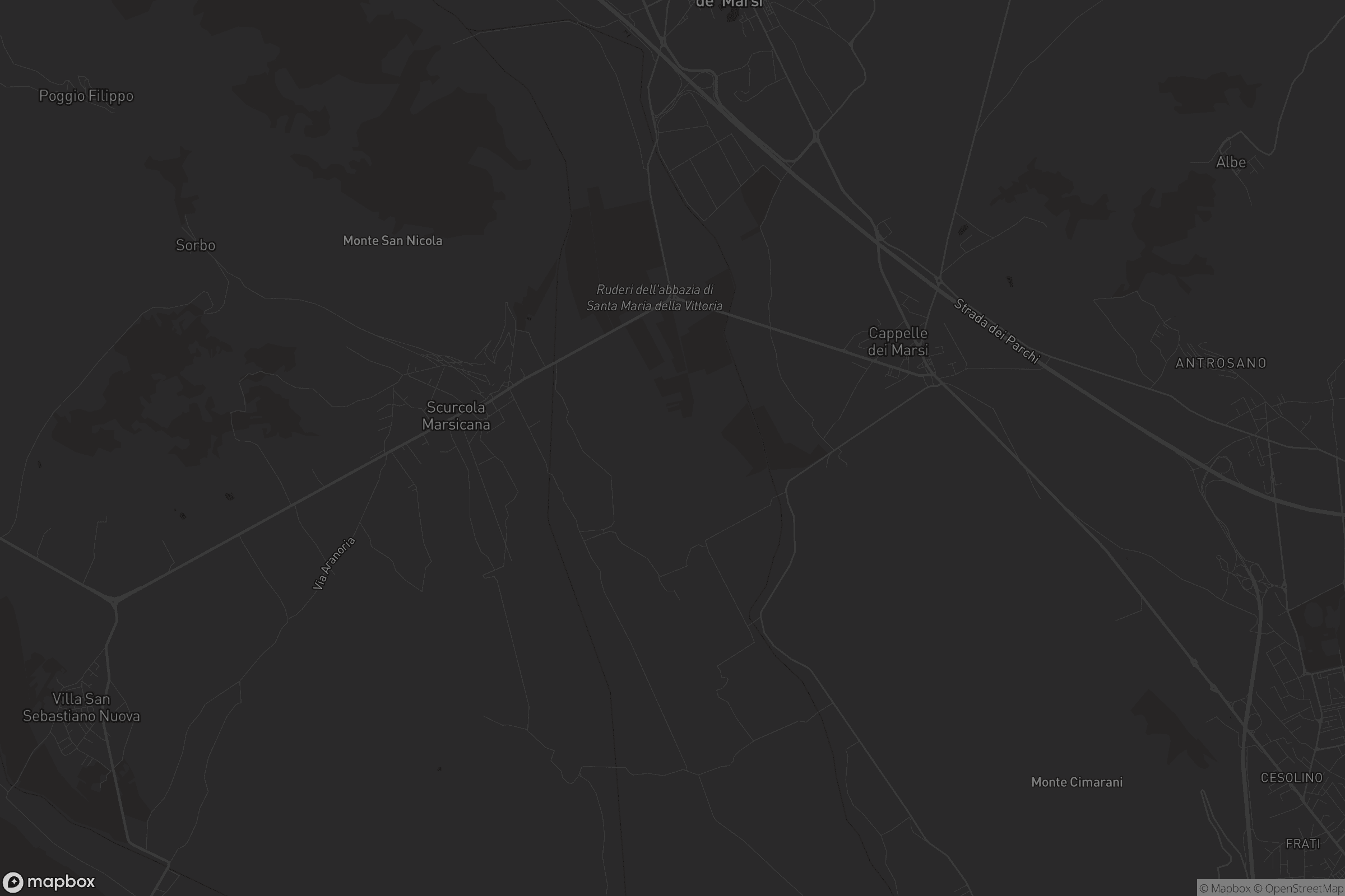 Mappa di Scurcola Marsicana