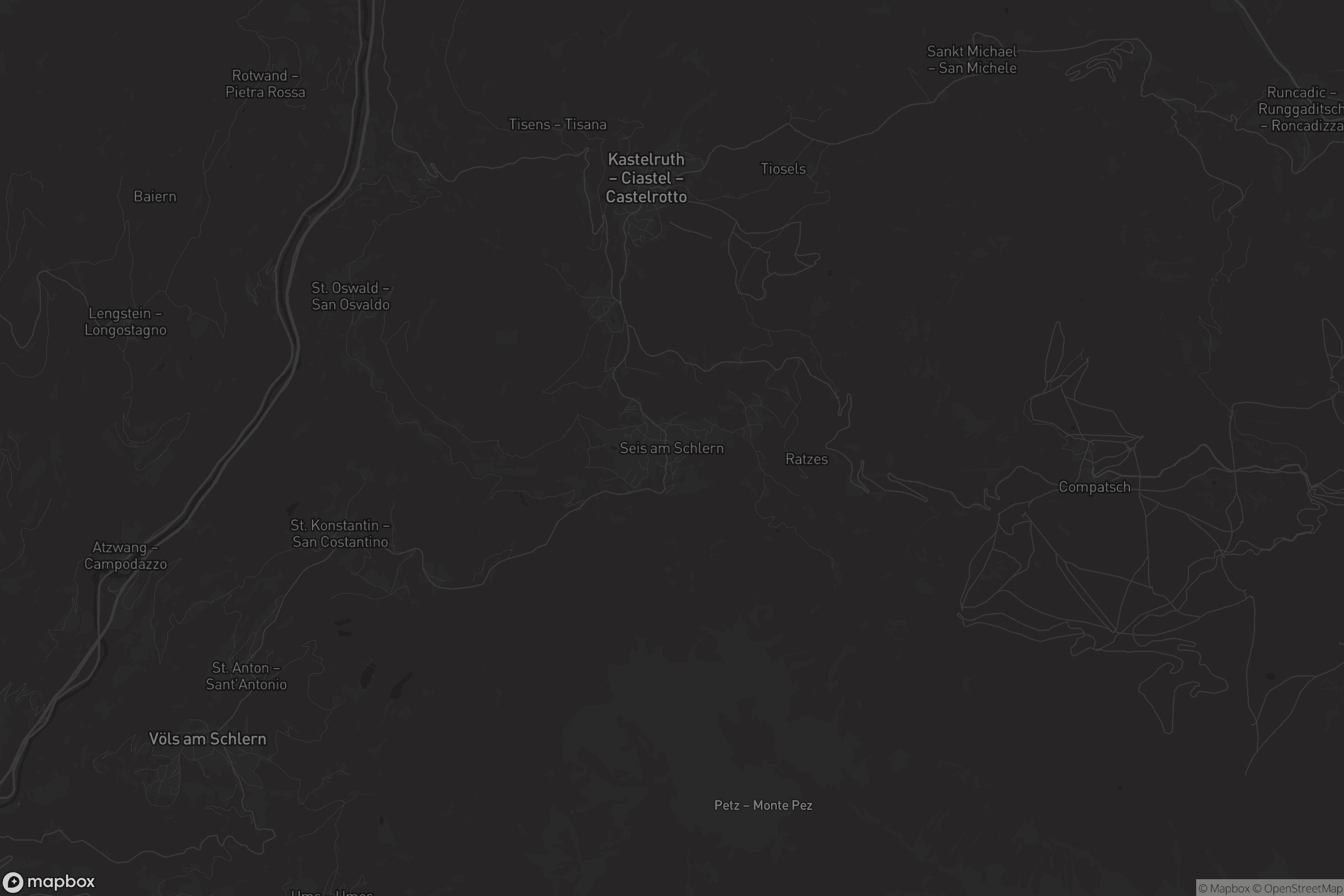Mappa di Seis am Schlern - Siusi allo Sciliar