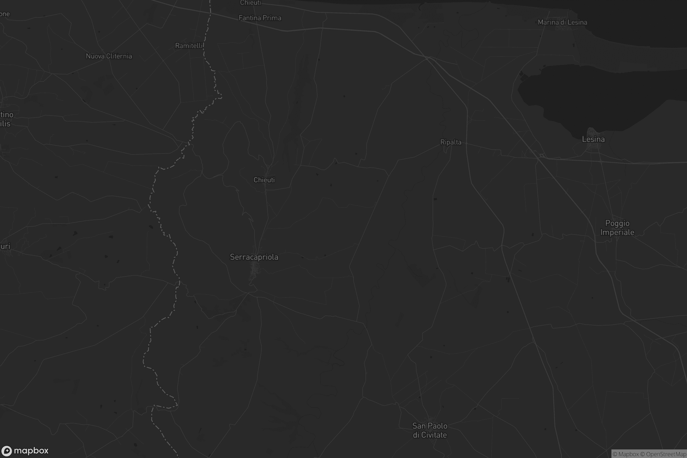 Mappa di Serracapriola