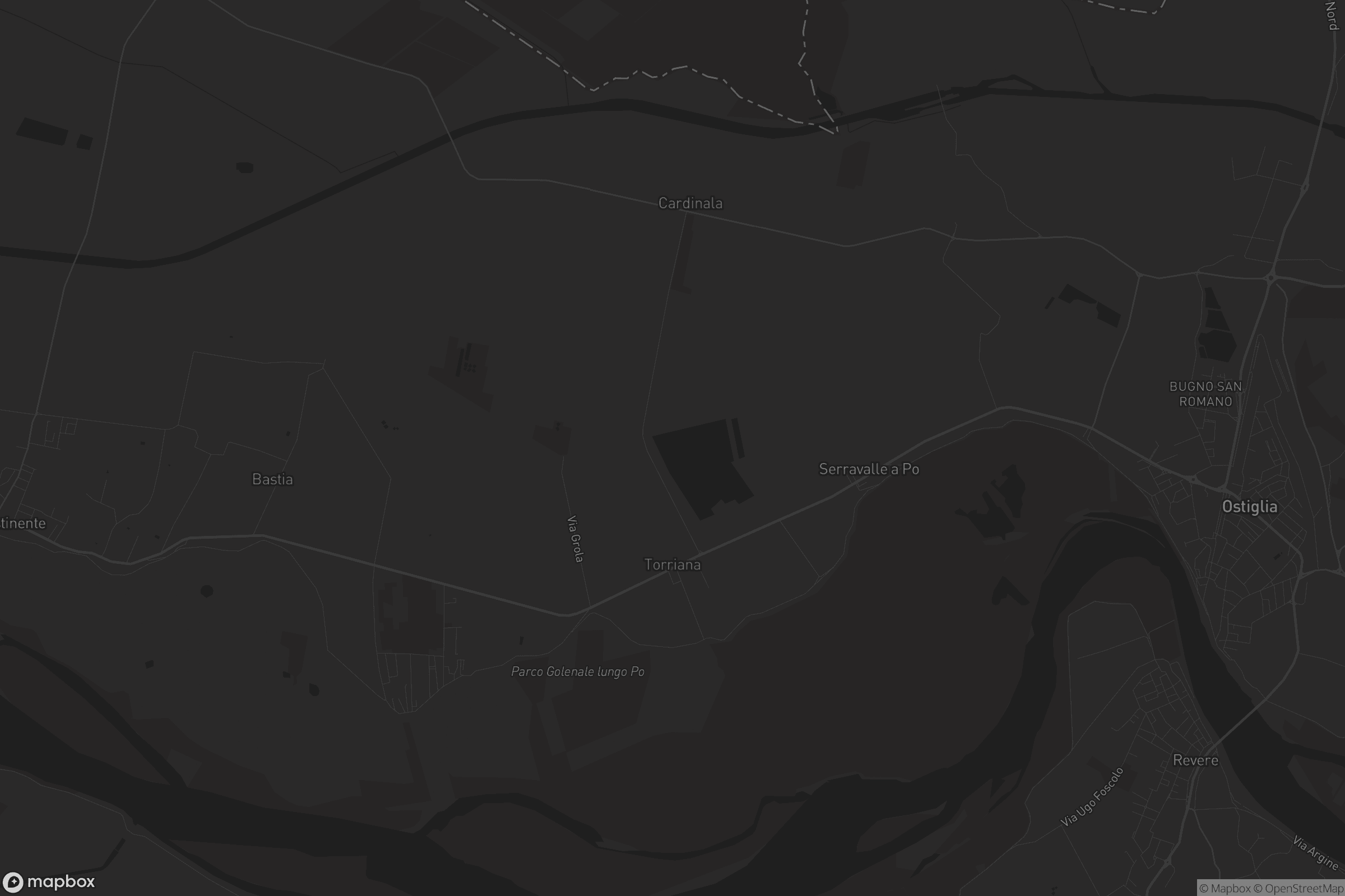 Mappa di Serravalle a Po