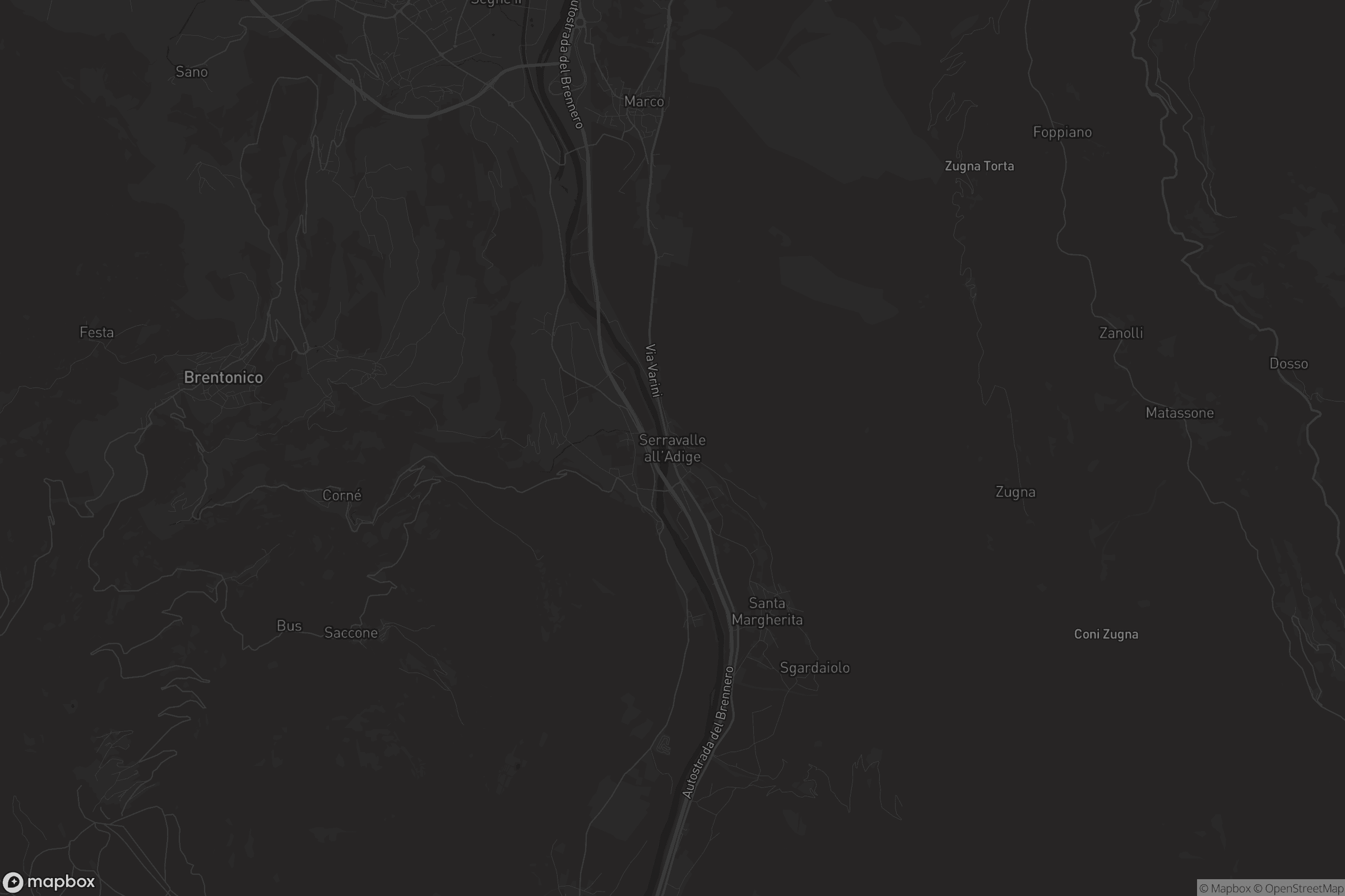 Mappa di Serravalle all'Adige