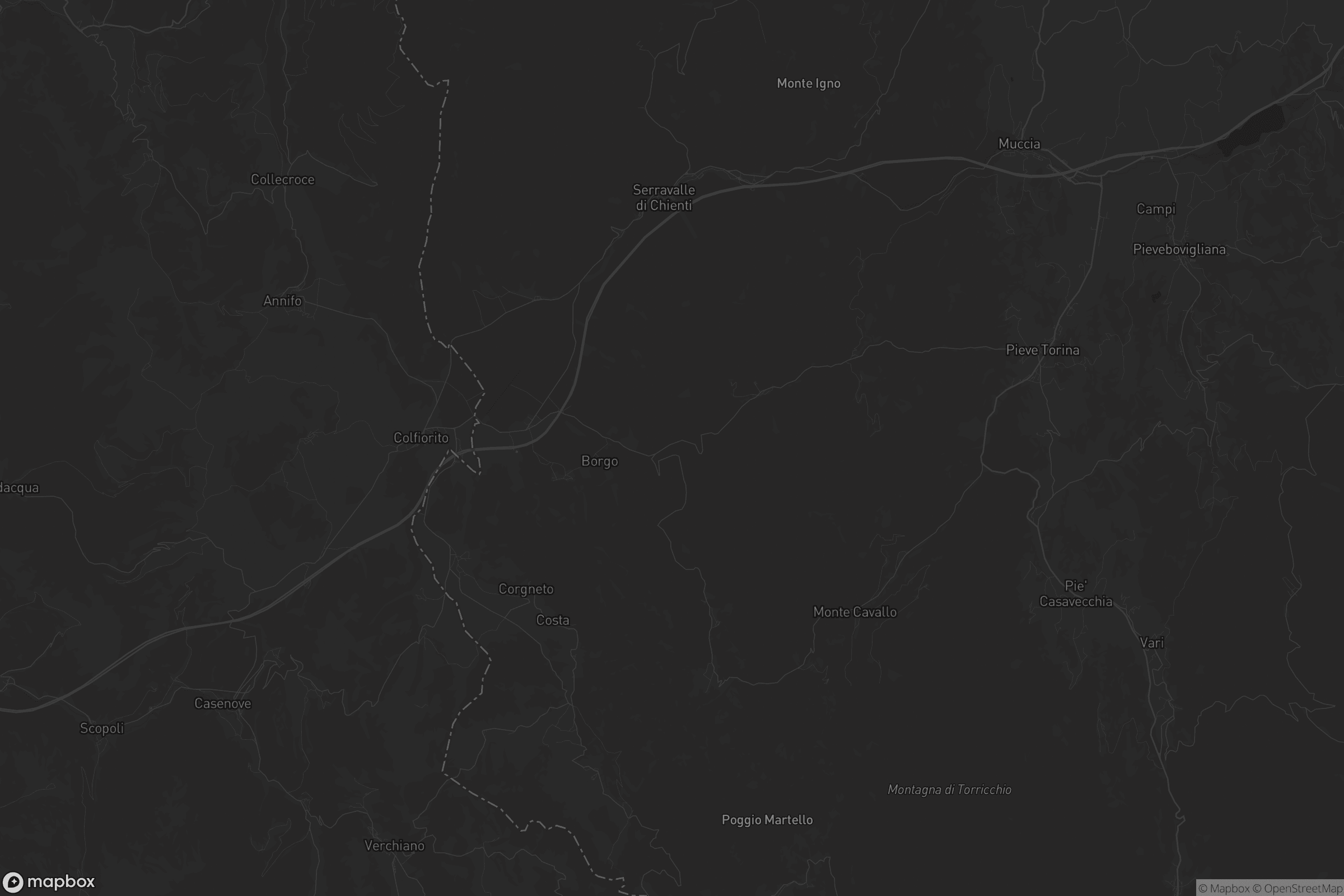 Mappa di Serravalle di Chienti