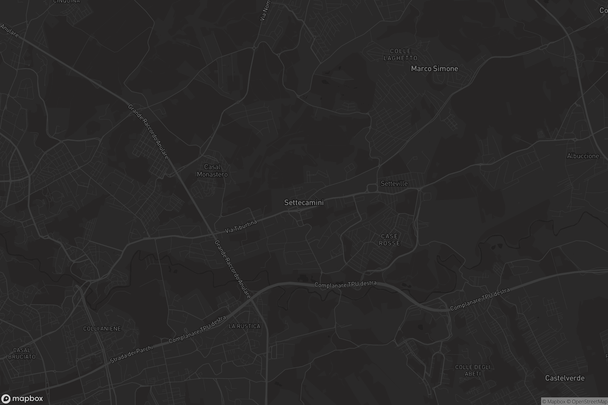 Mappa di Settecamini