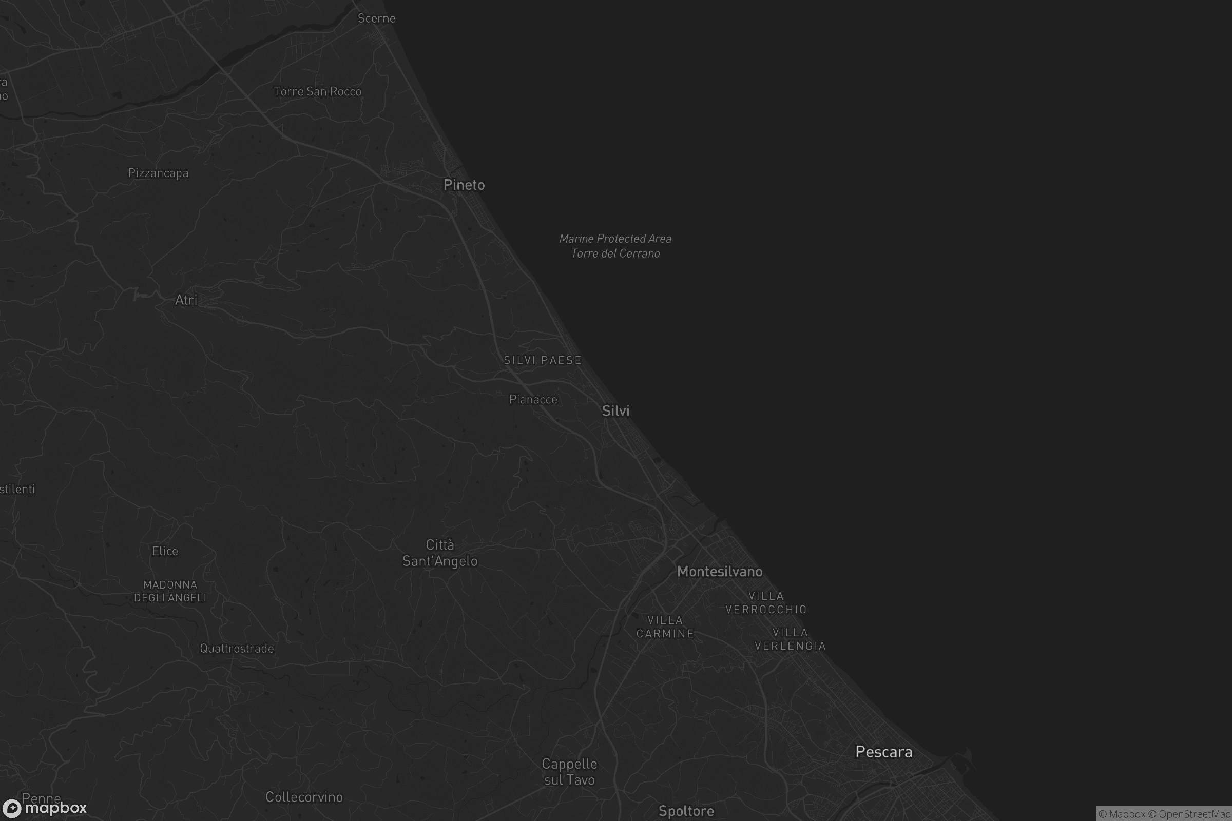 Mappa di Silvi Marina