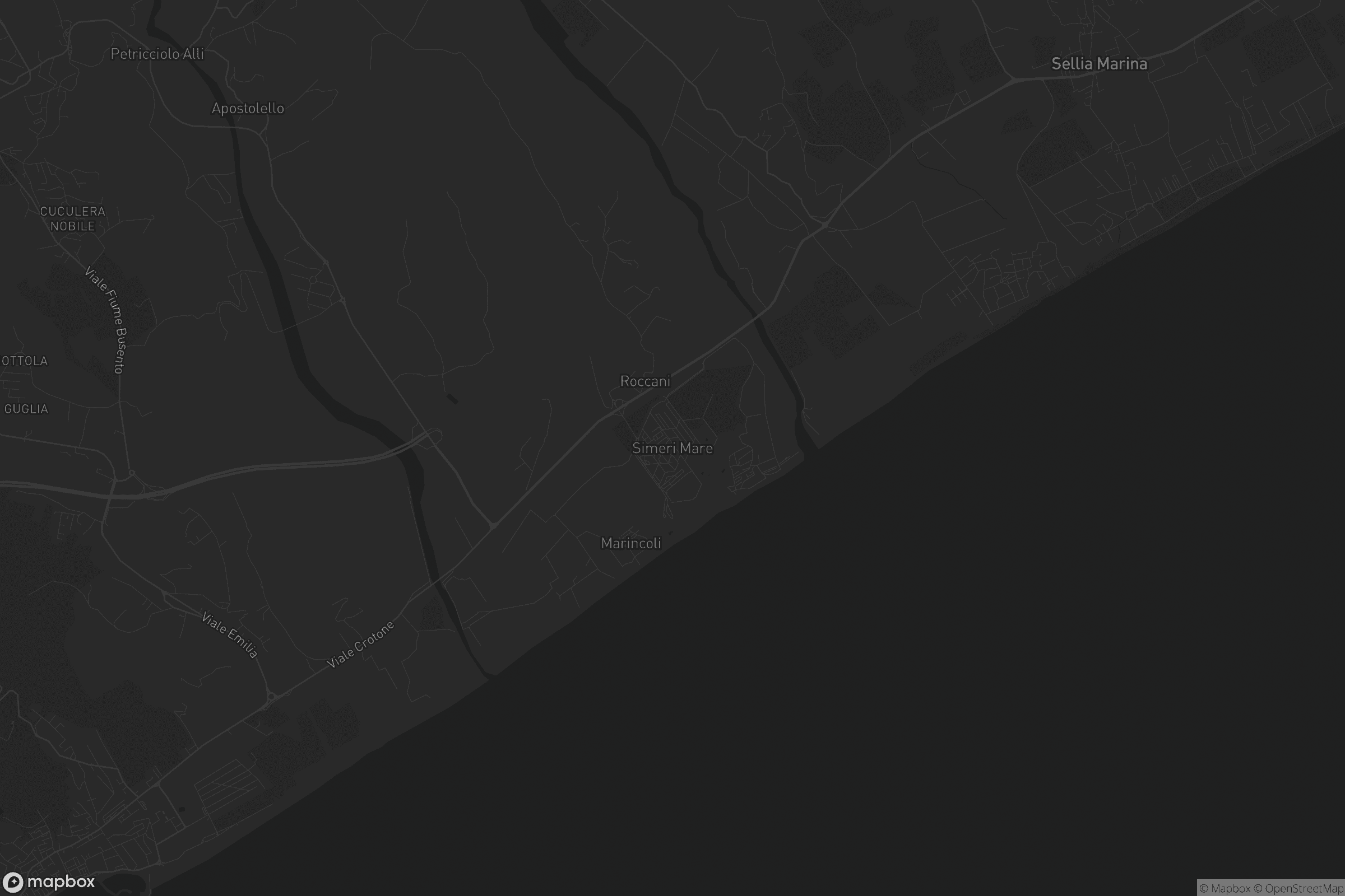 Mappa di Simeri Mare