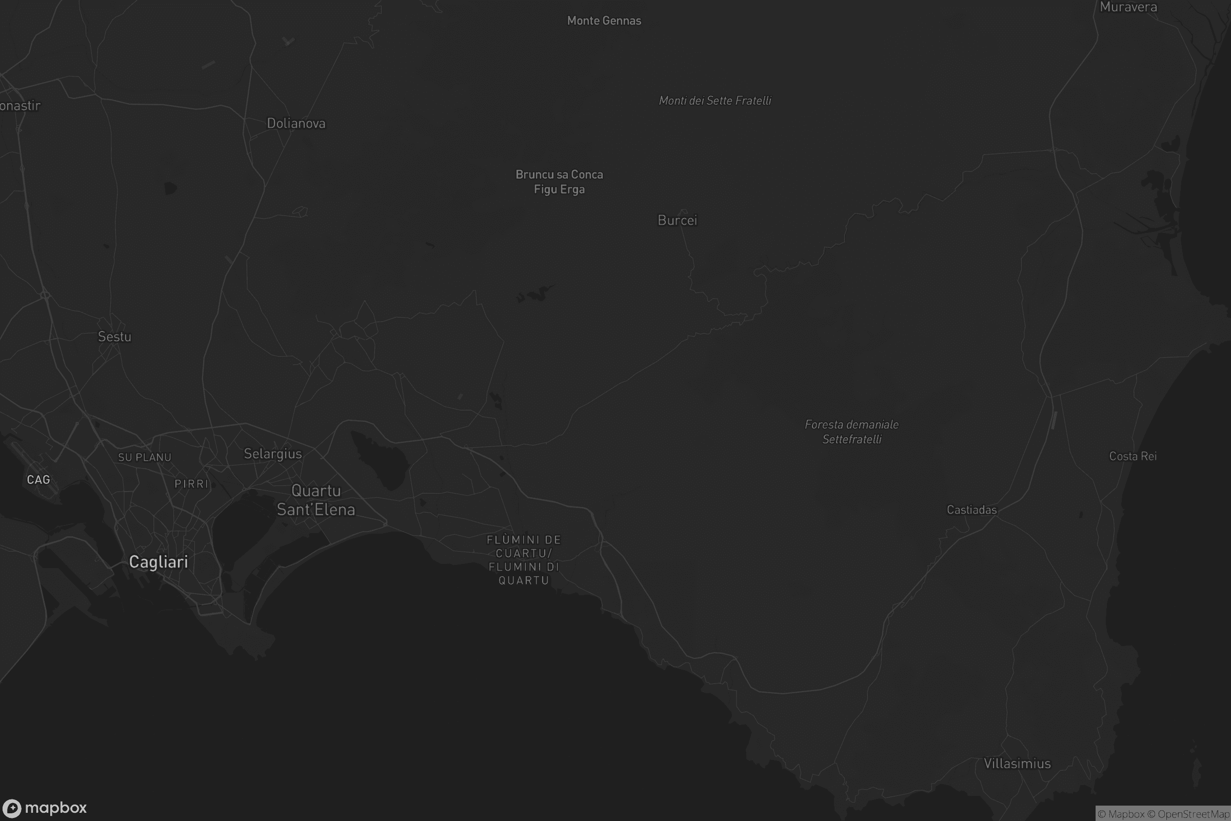 Mappa di Sìnnia/Sinnai
