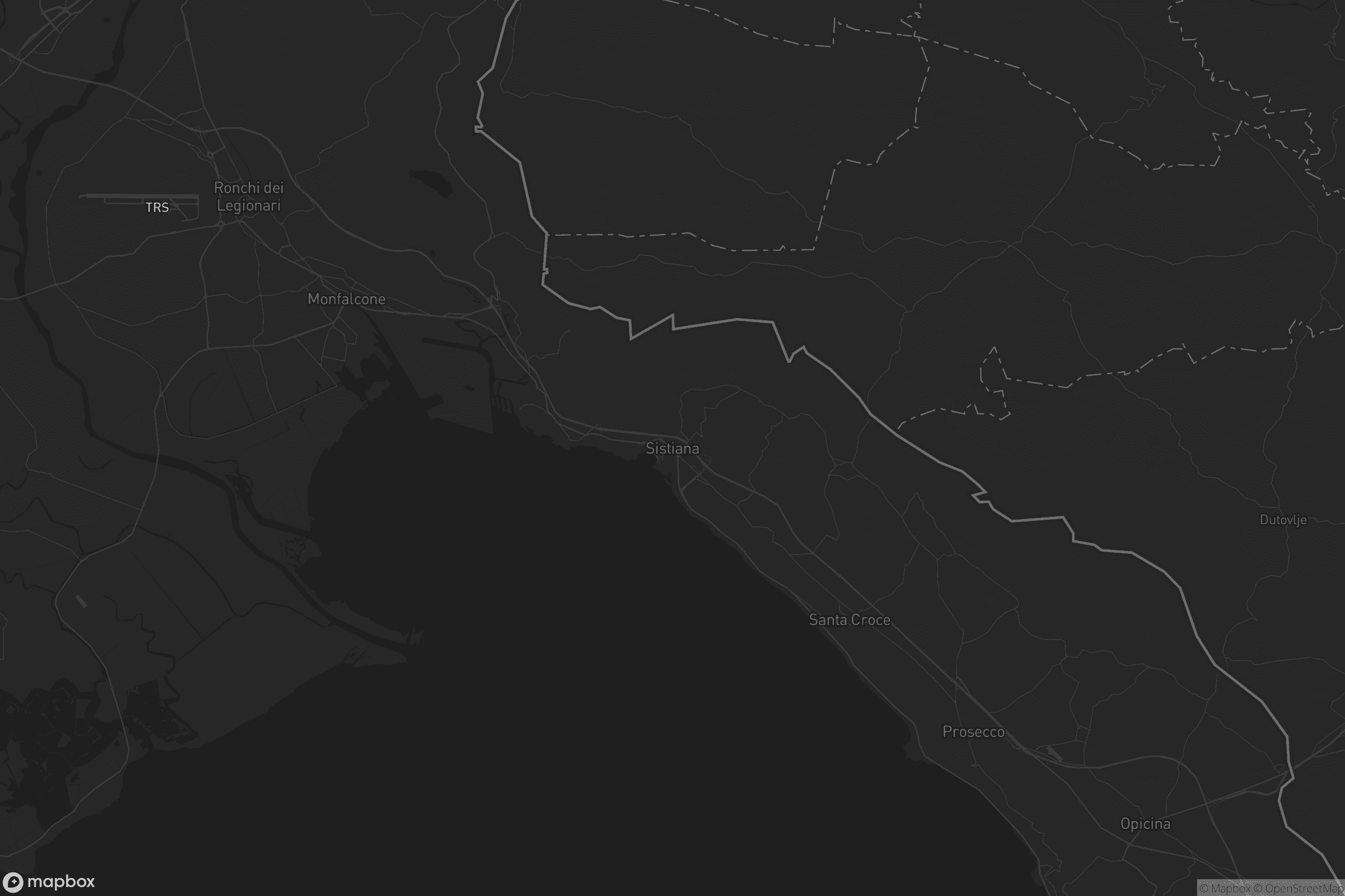 Mappa di Sistiana / Sesljan