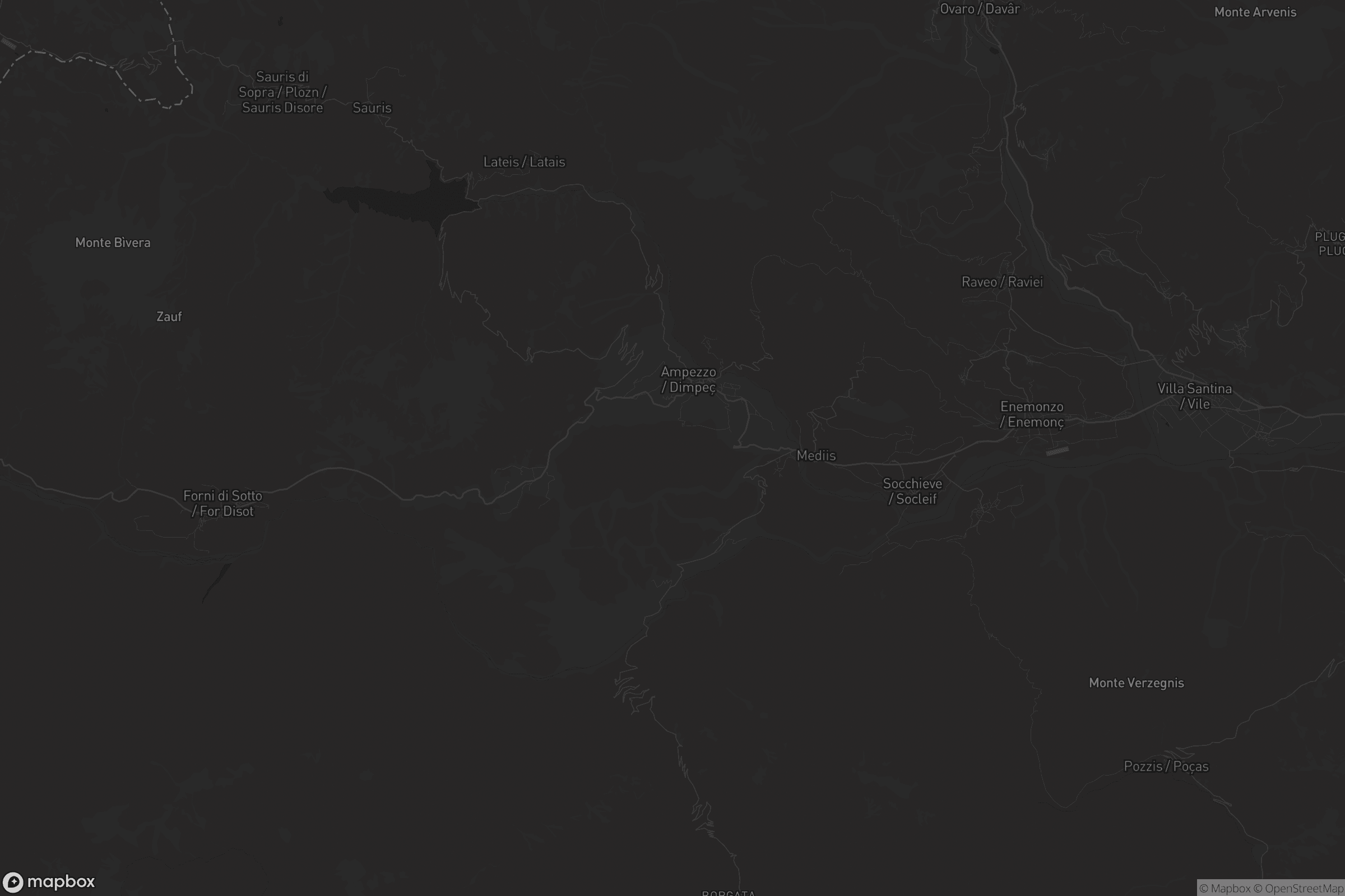 Mappa di Socchieve / Soclêf