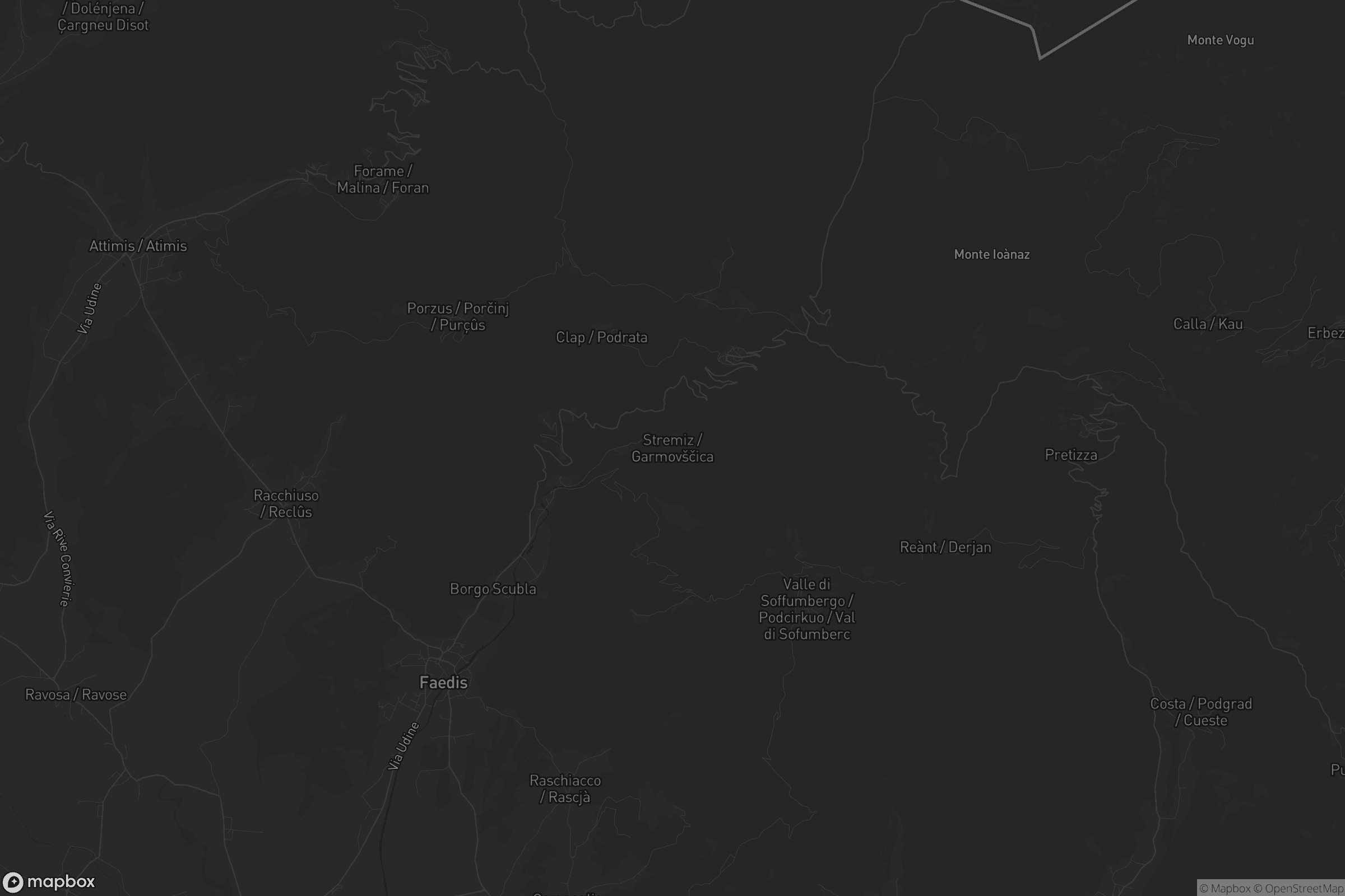 Mappa di Stremiz / Garmovščica