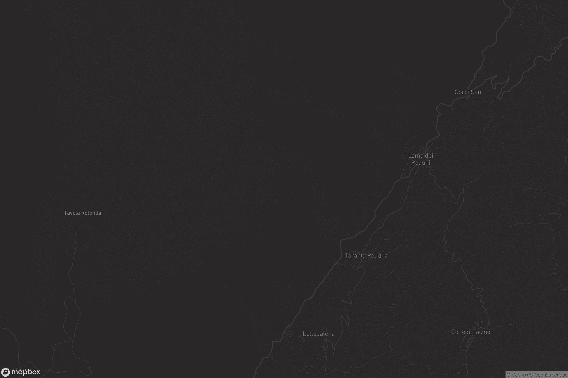Mappa di Taranta Peligna