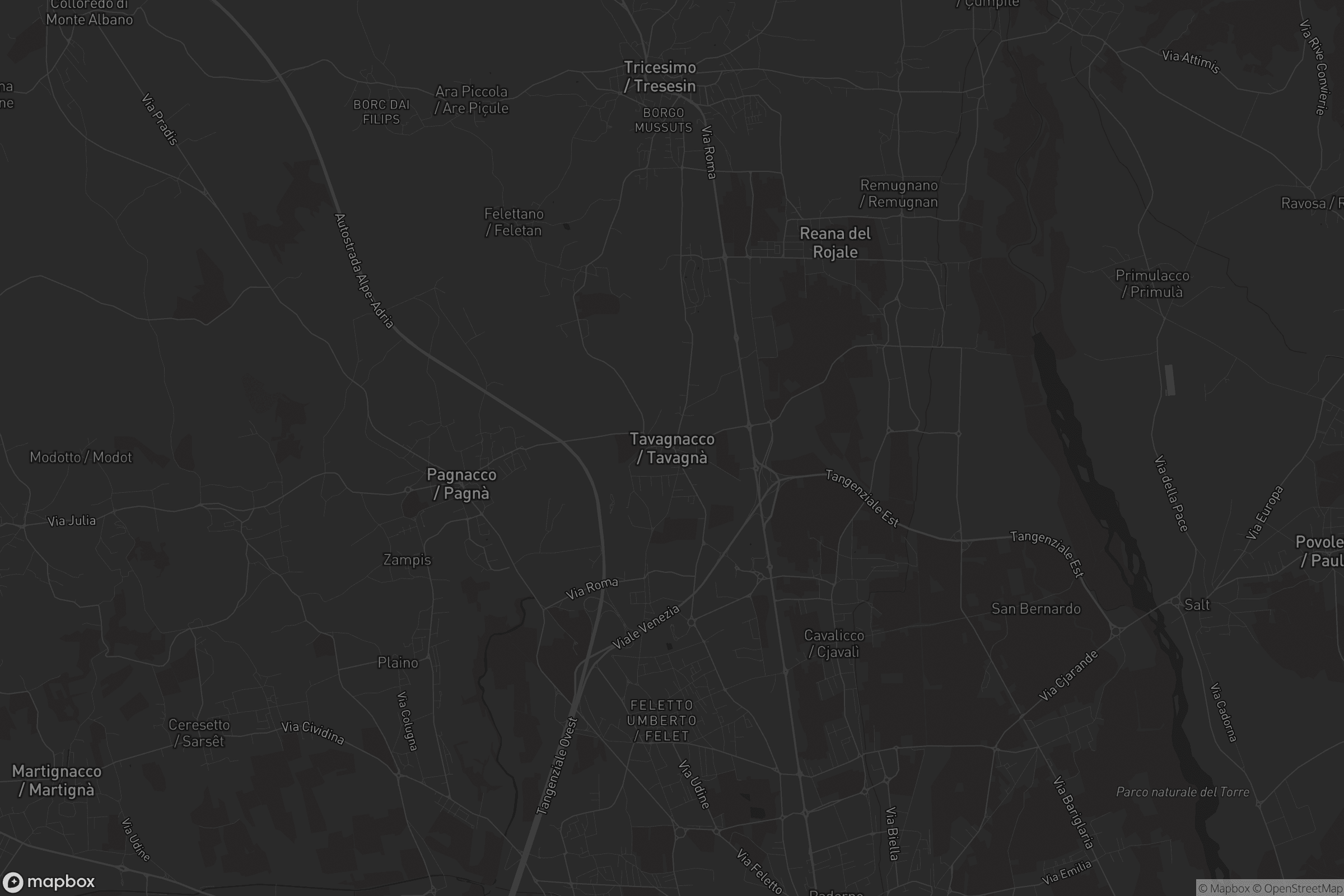 Mappa di Tavagnacco