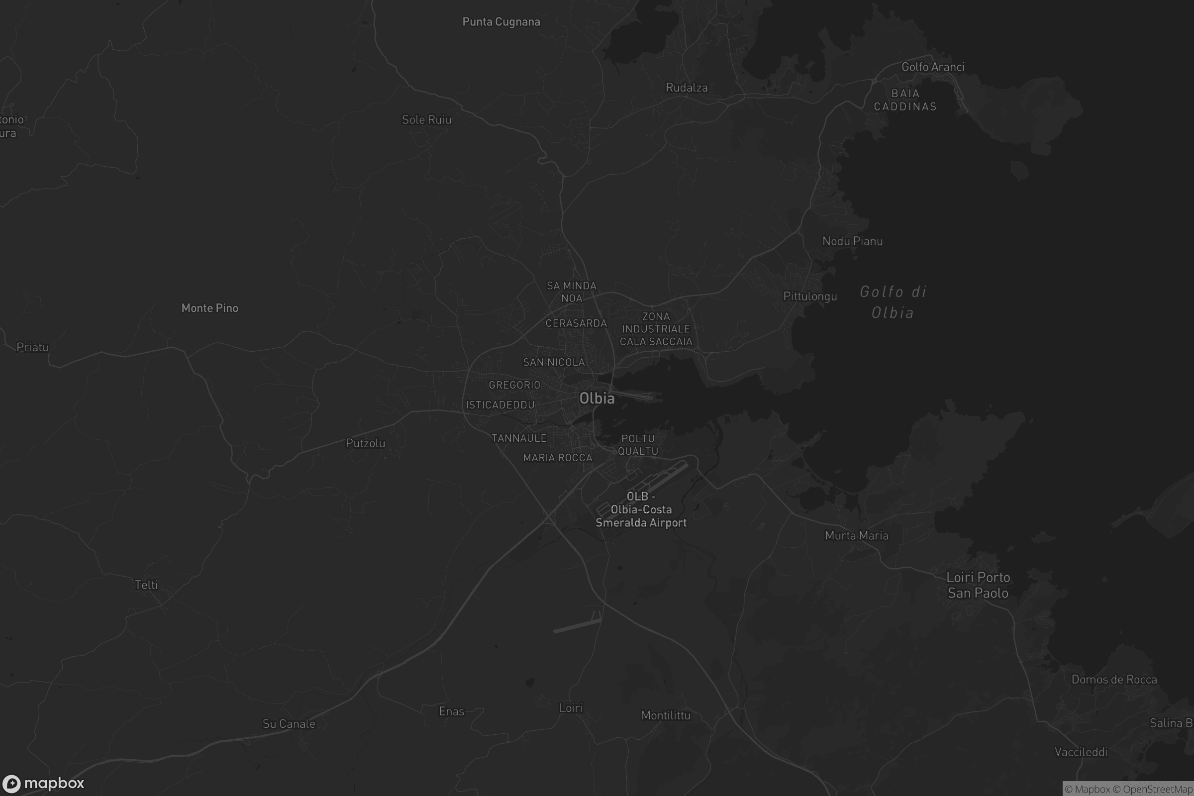 Mappa di Terranoa/Olbia
