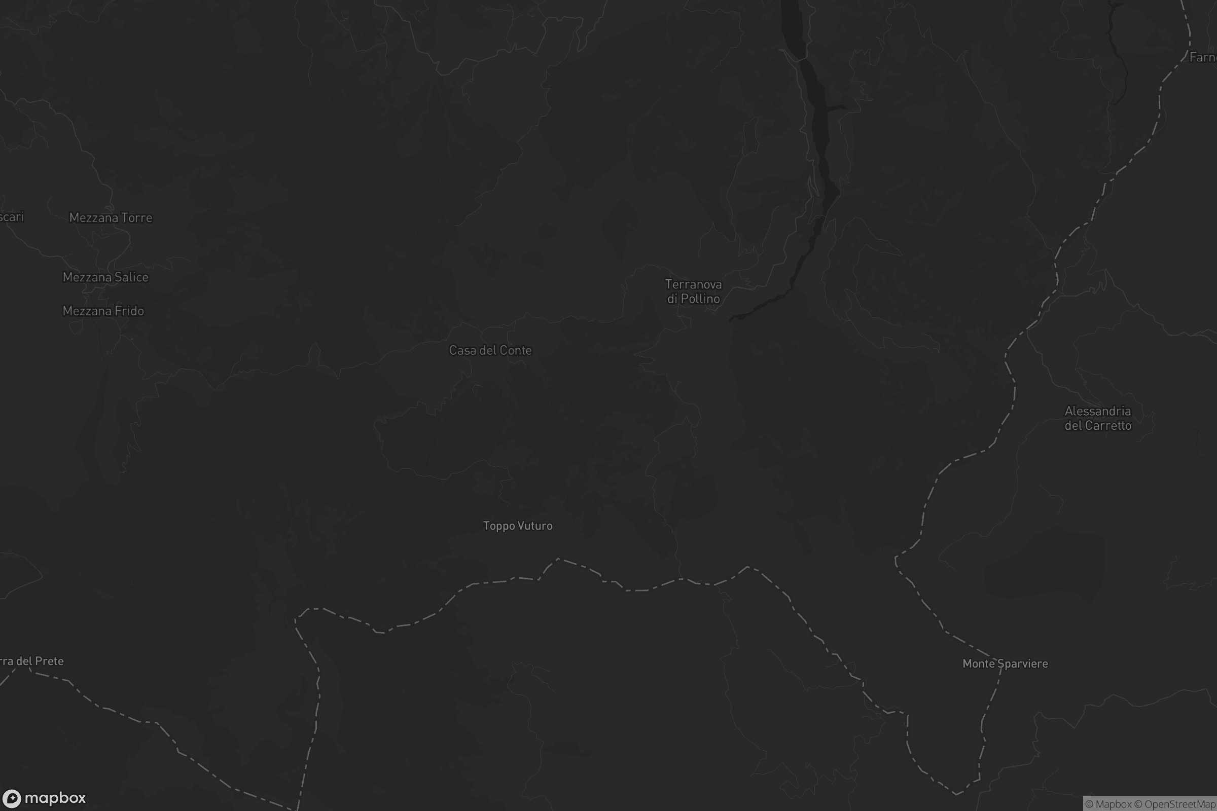 Mappa di Terranova di Pollino