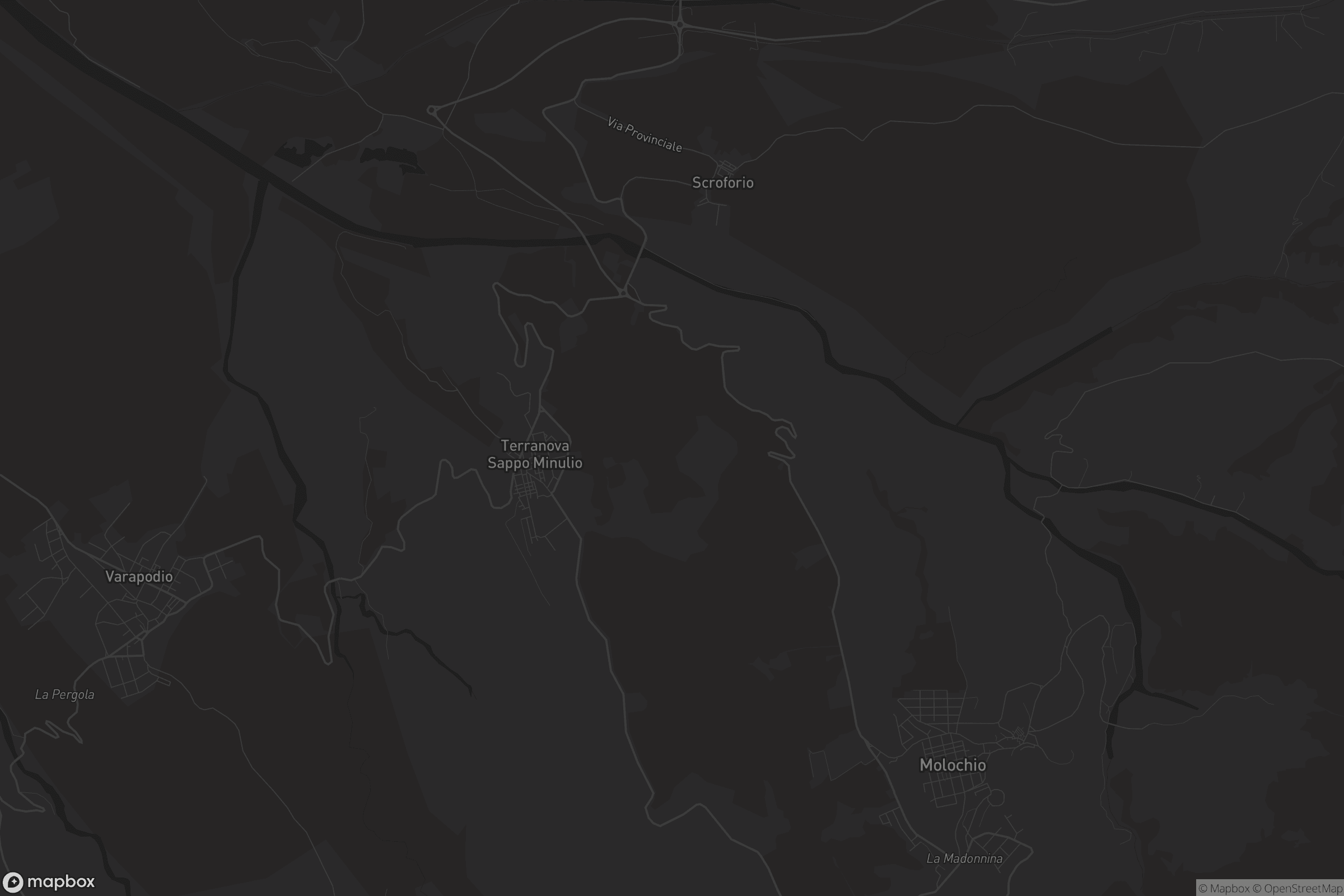 Mappa di Terranova Sappo Minulio