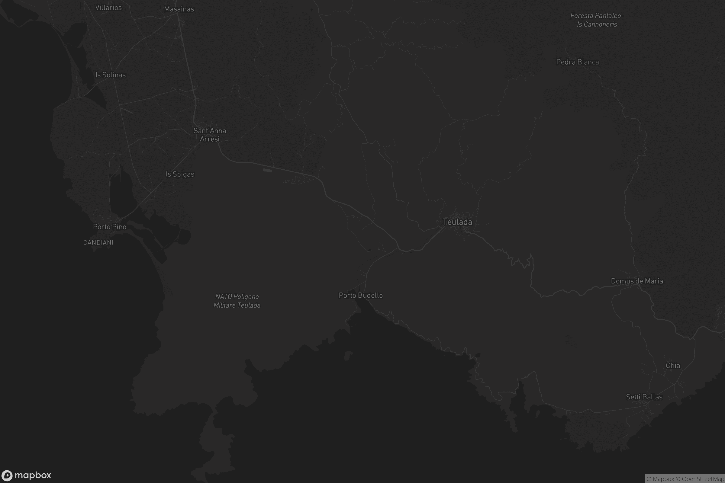 Mappa di Teulada