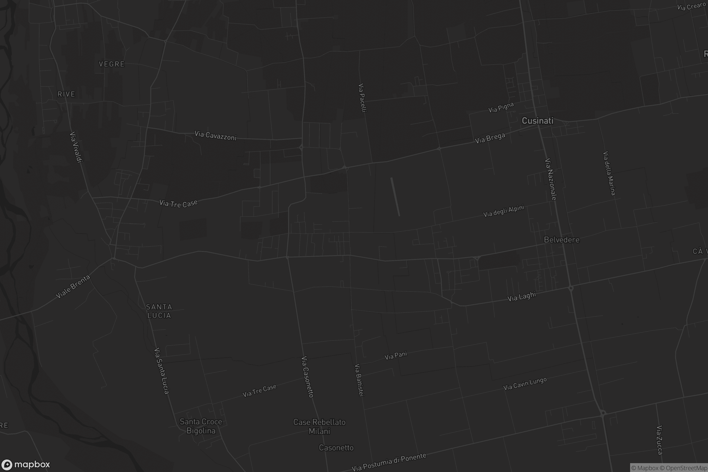 Mappa di Tezze sul Brenta