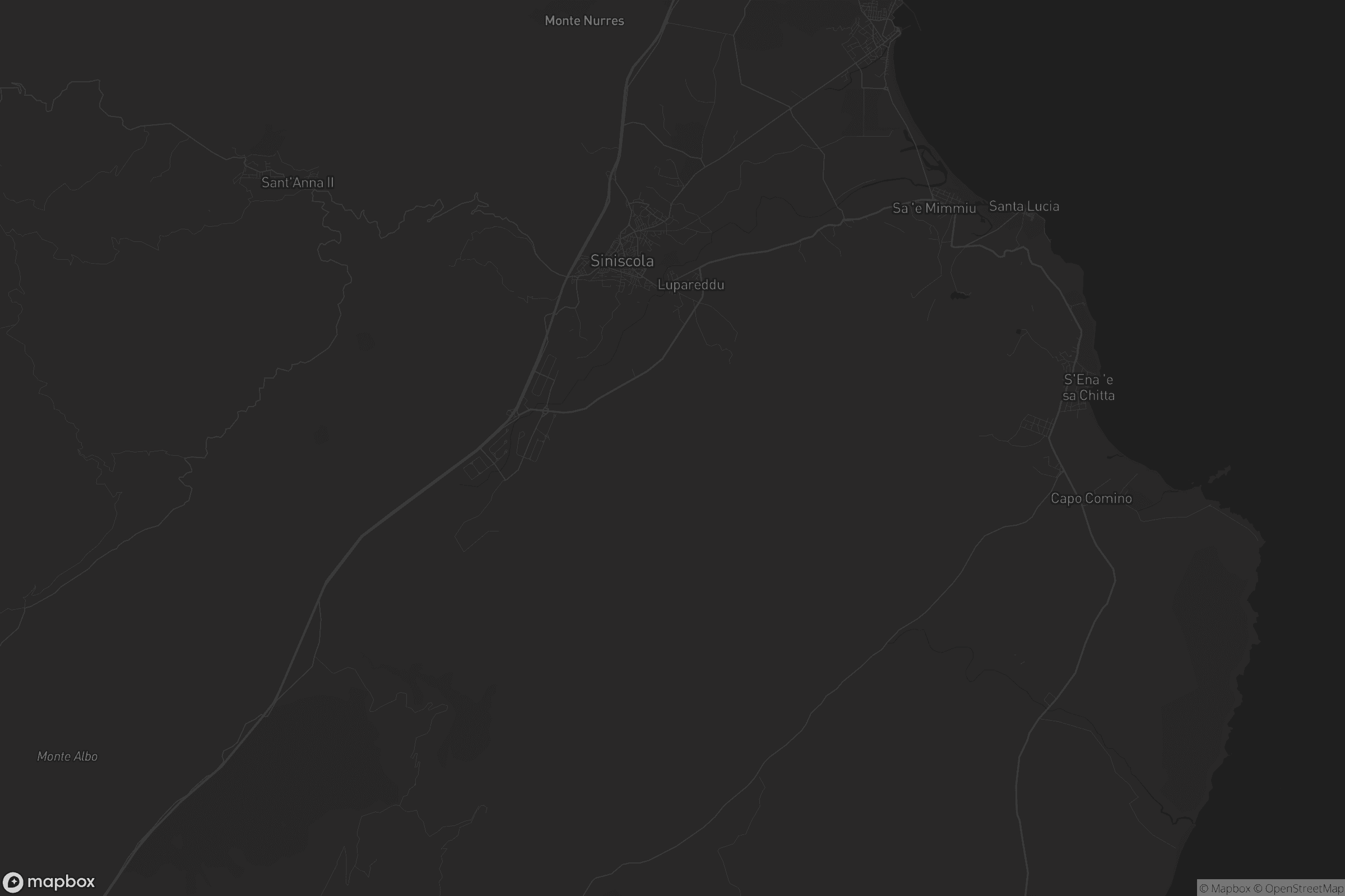 Mappa di Thiniscole/Siniscola