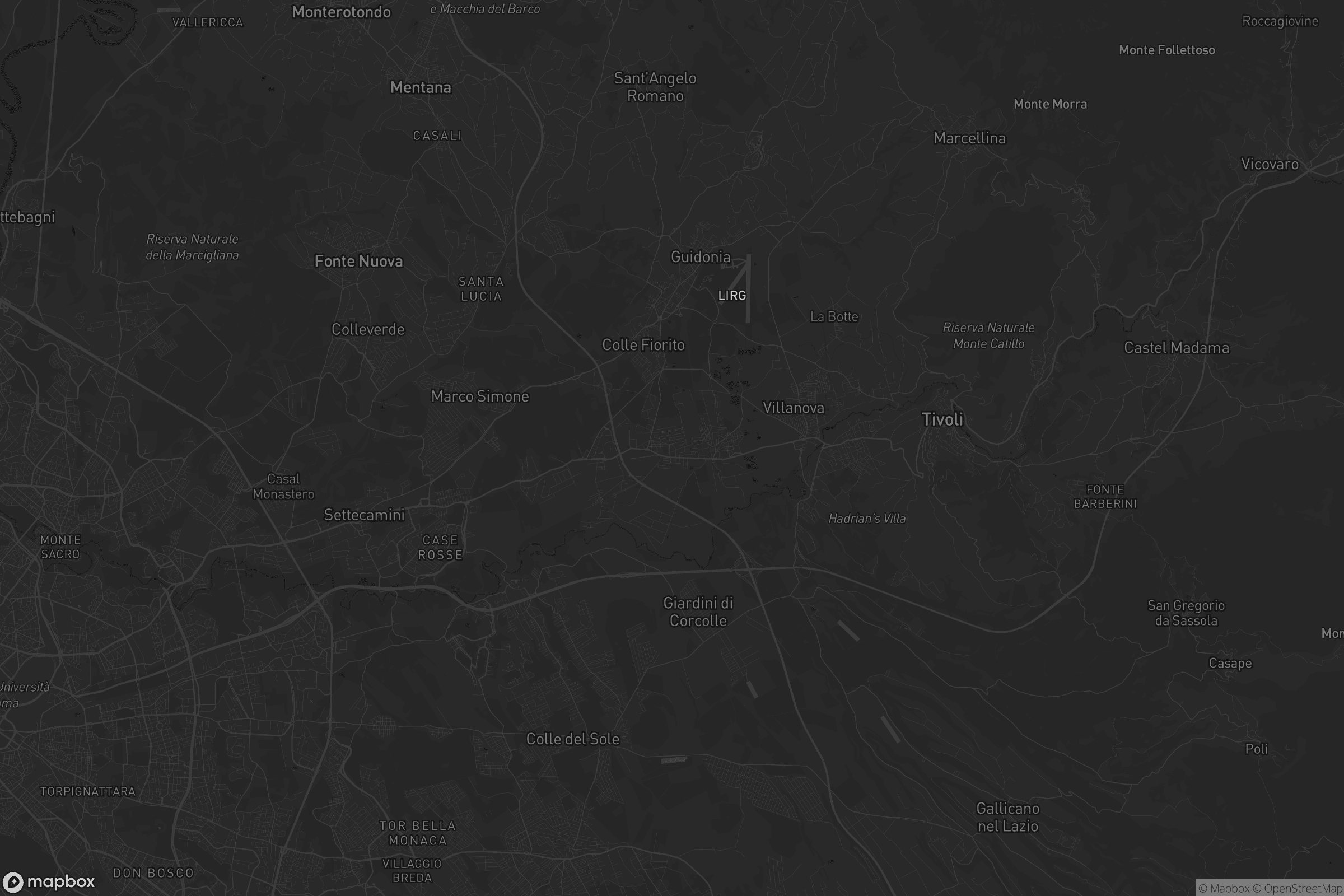 Mappa di Tivoli Terme