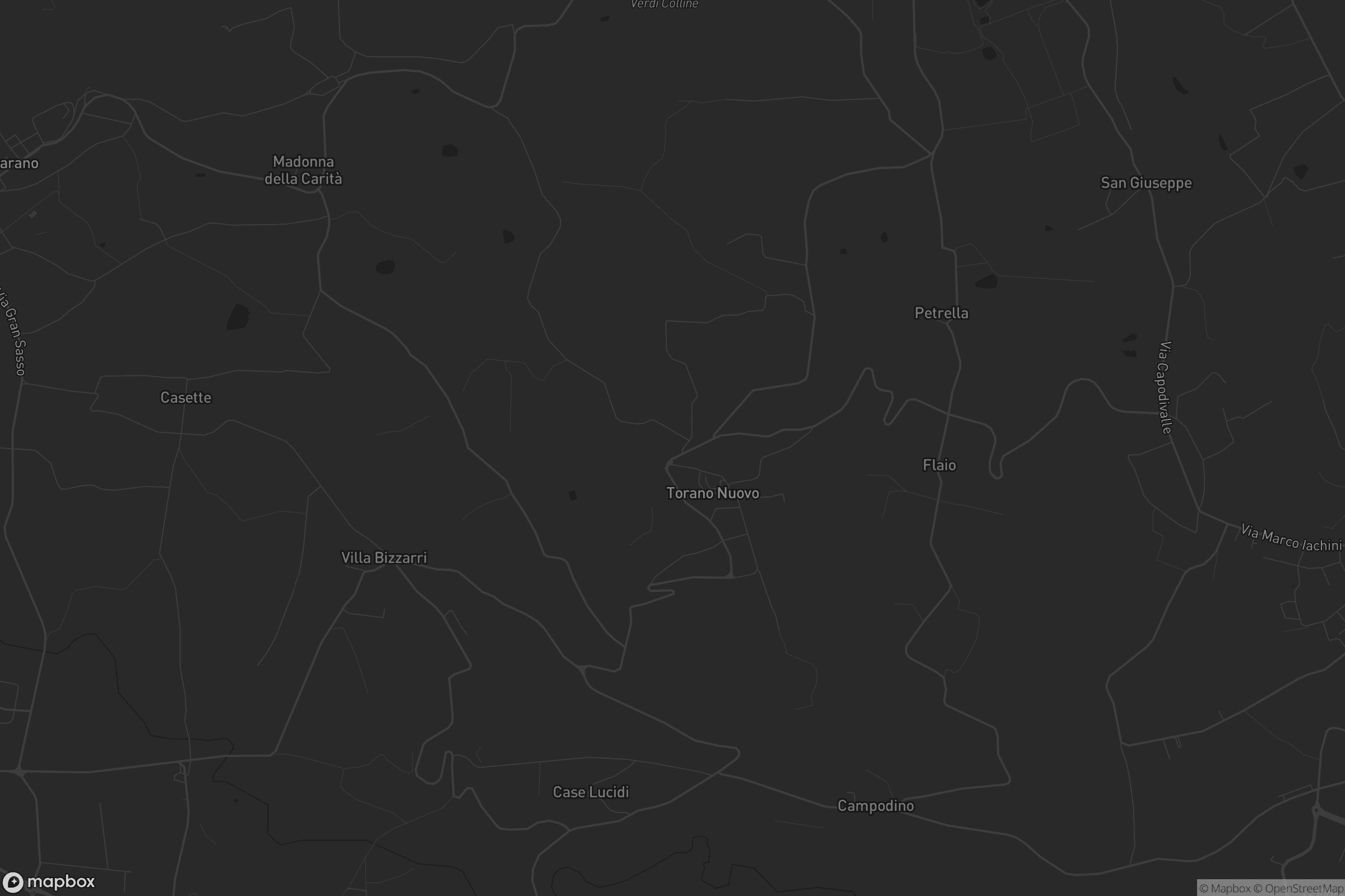 Mappa di Torano Nuovo