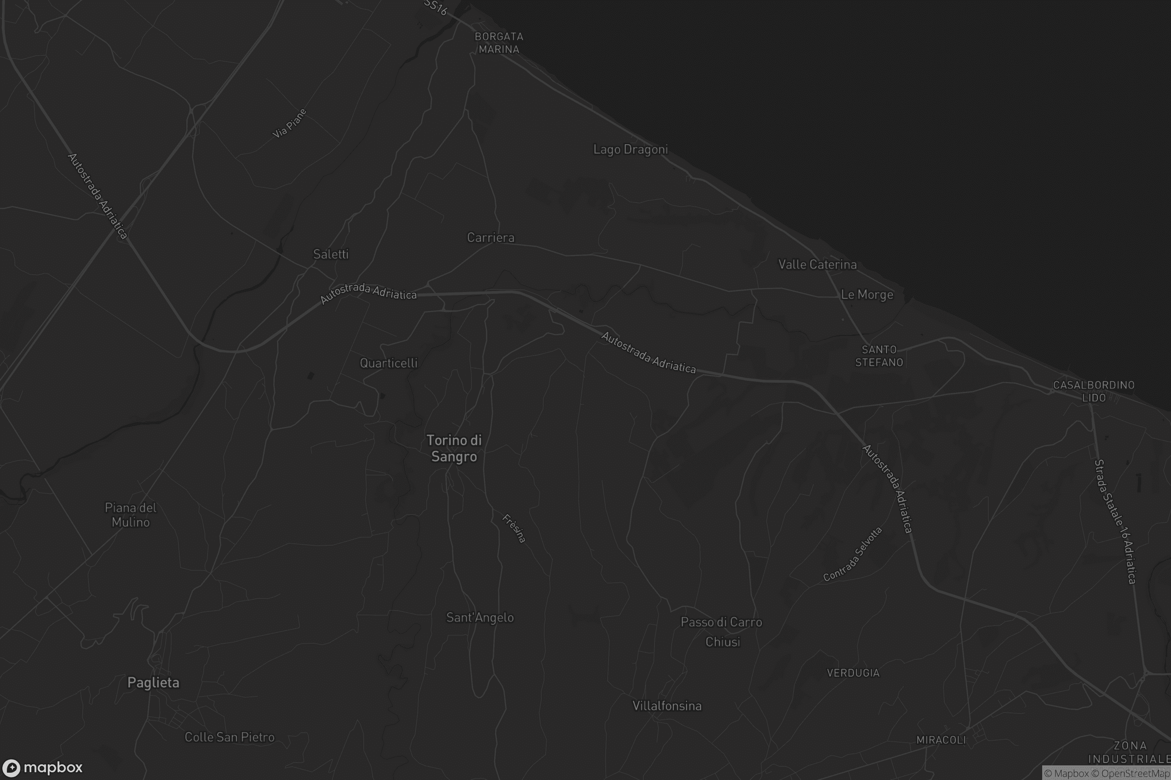 Mappa di Torino di Sangro