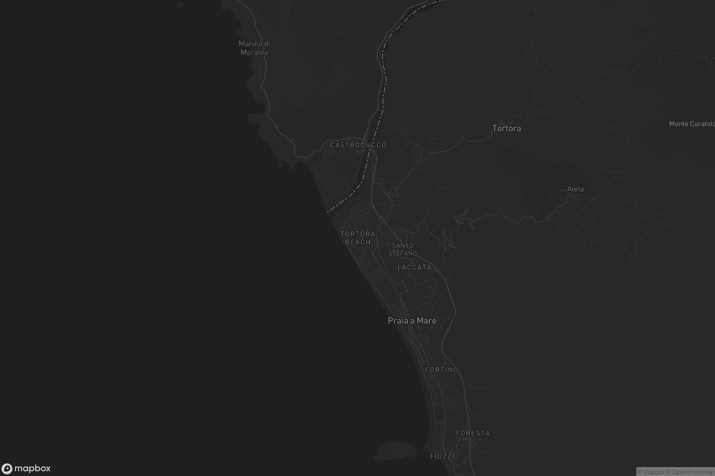 Mappa di Tortora Marina