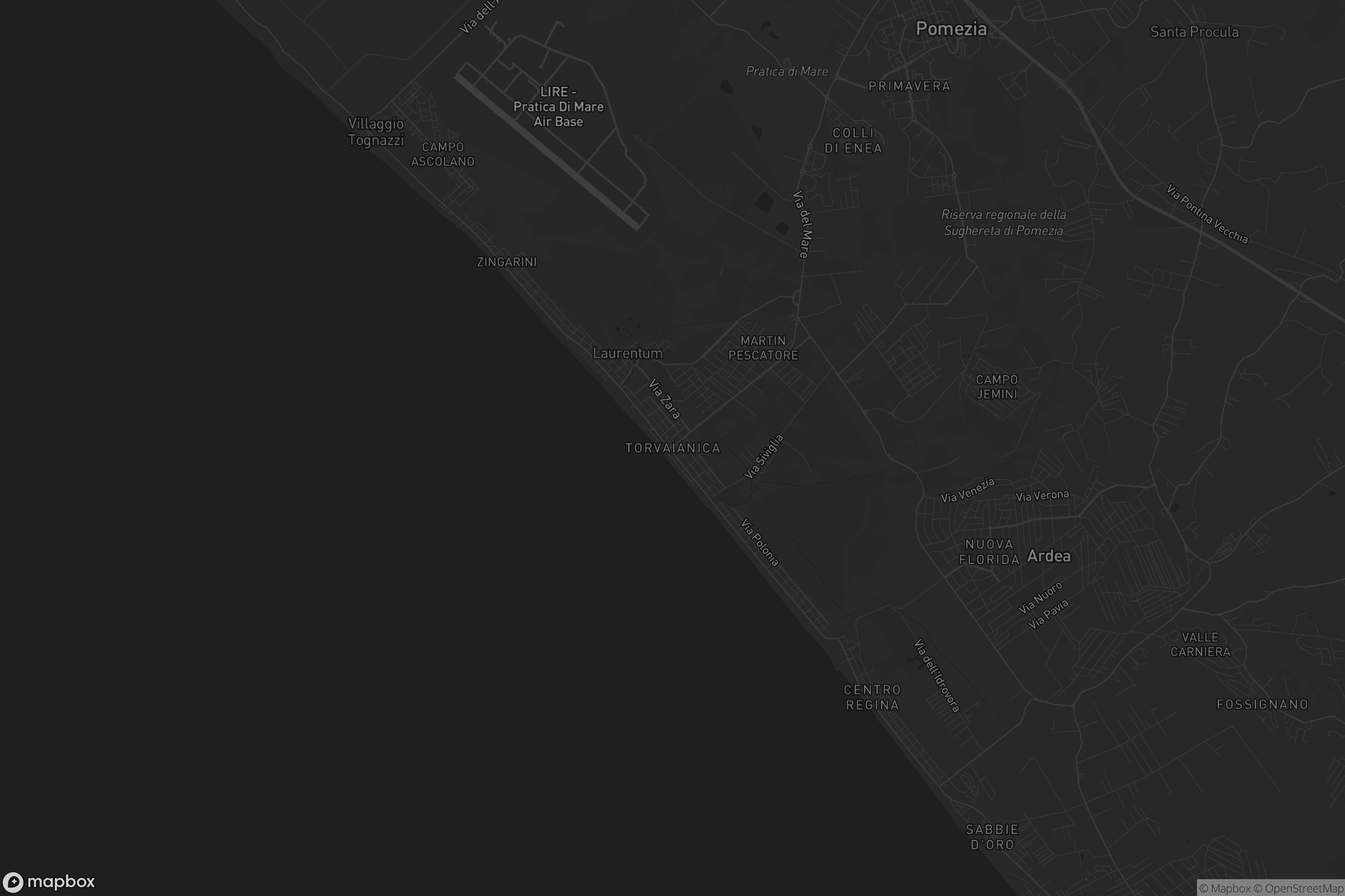 Mappa di Torvajanica