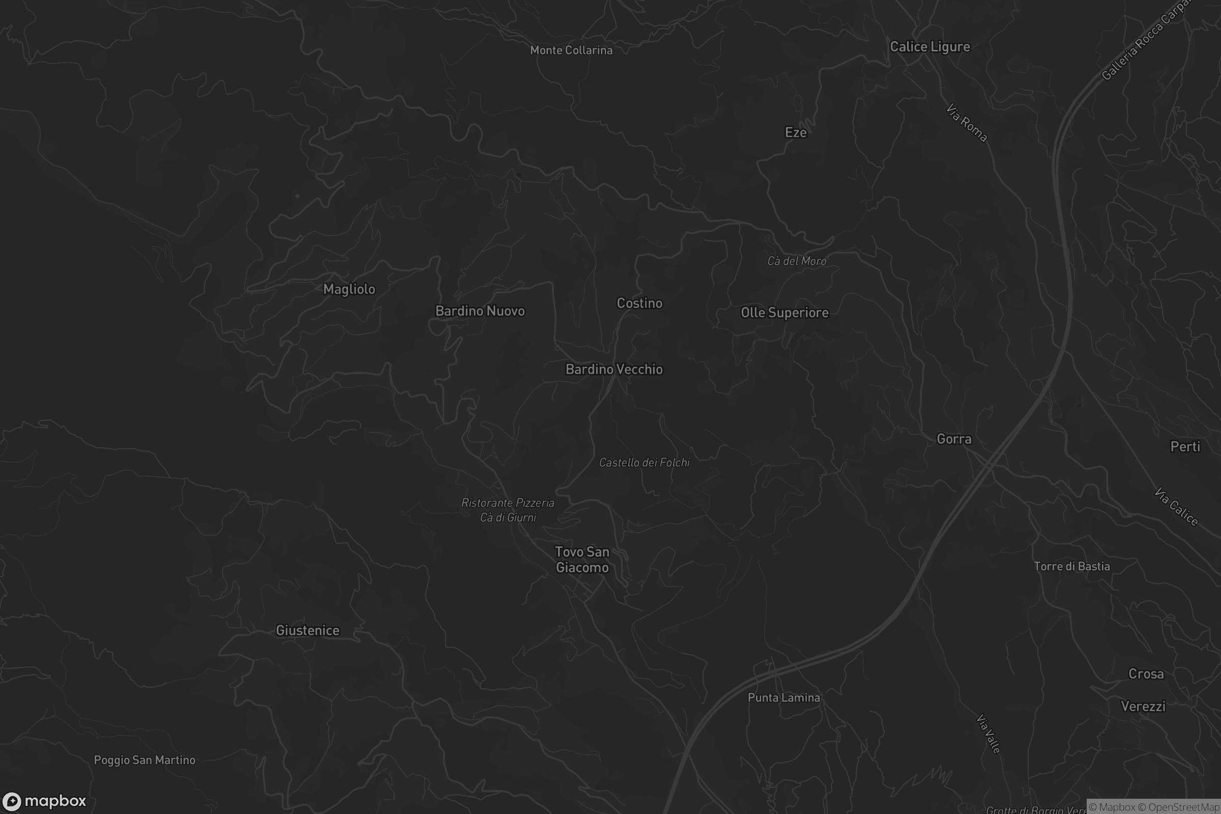 Mappa di Tovo San Giacomo