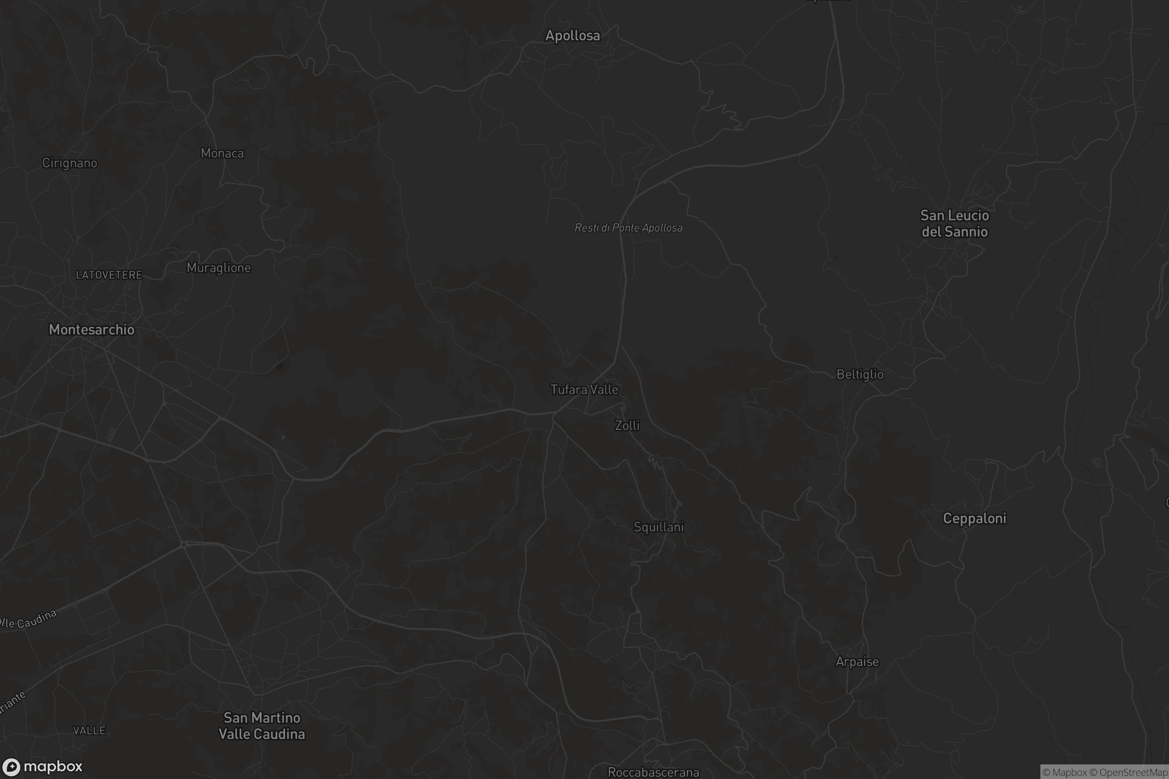 Mappa di Tufara Valle