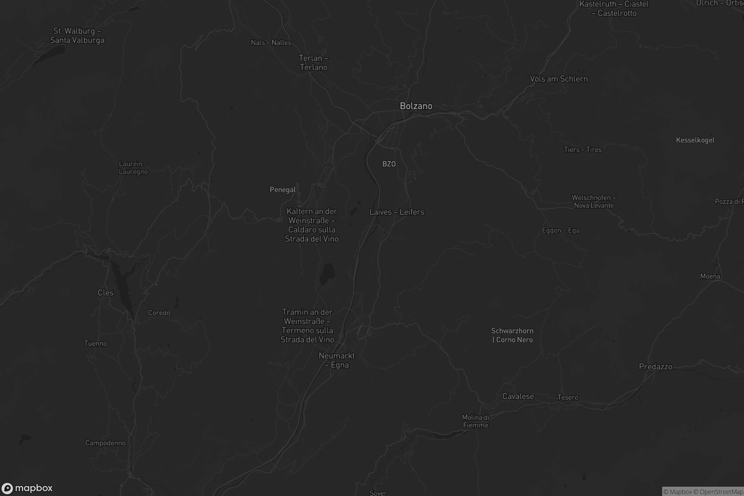 Mappa di Überetsch-Unterland - Oltradige-Bassa Atesina